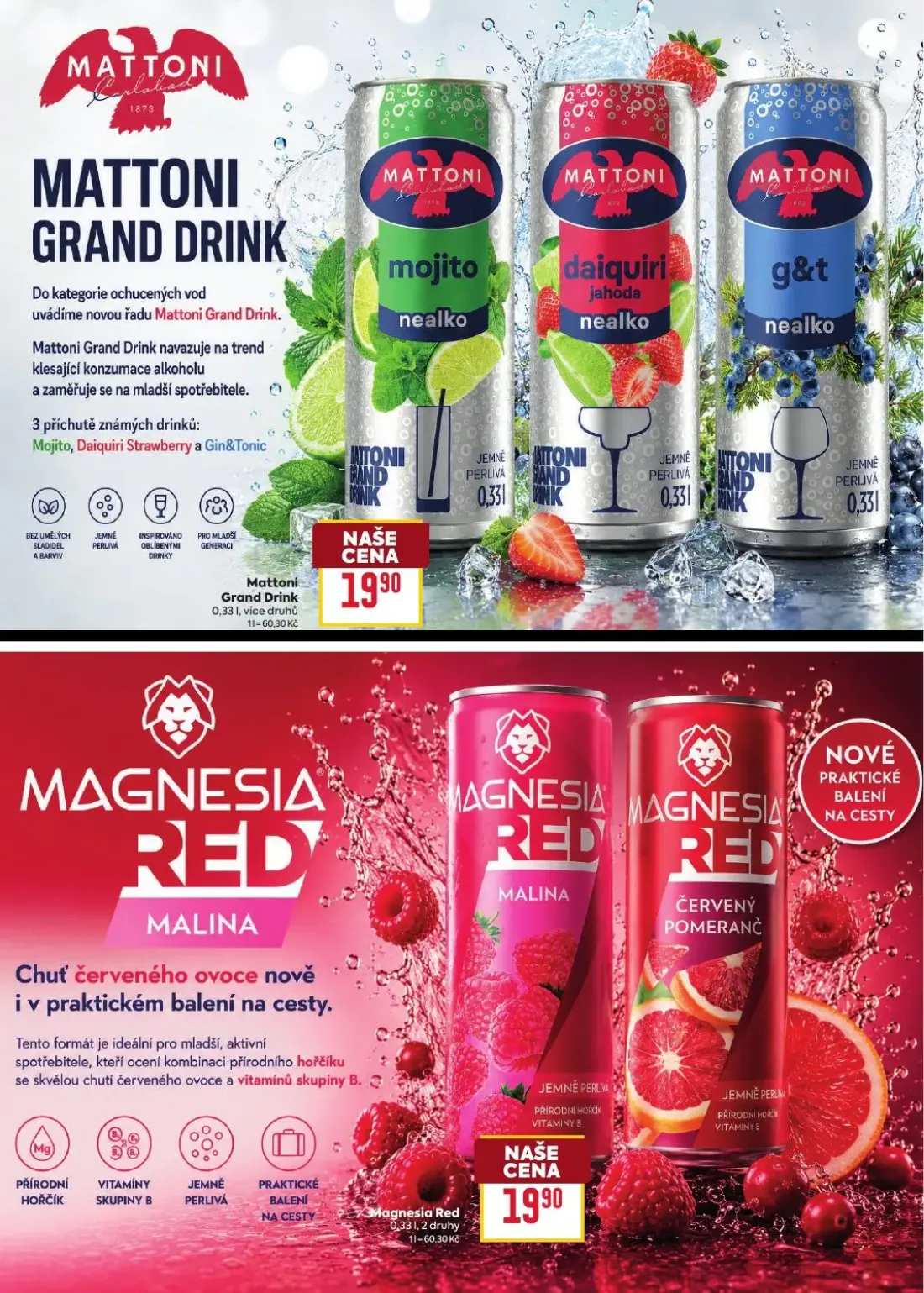 Billa leták, strana 5 z 6 — Mattoni Grand Drink, Magnesia Red