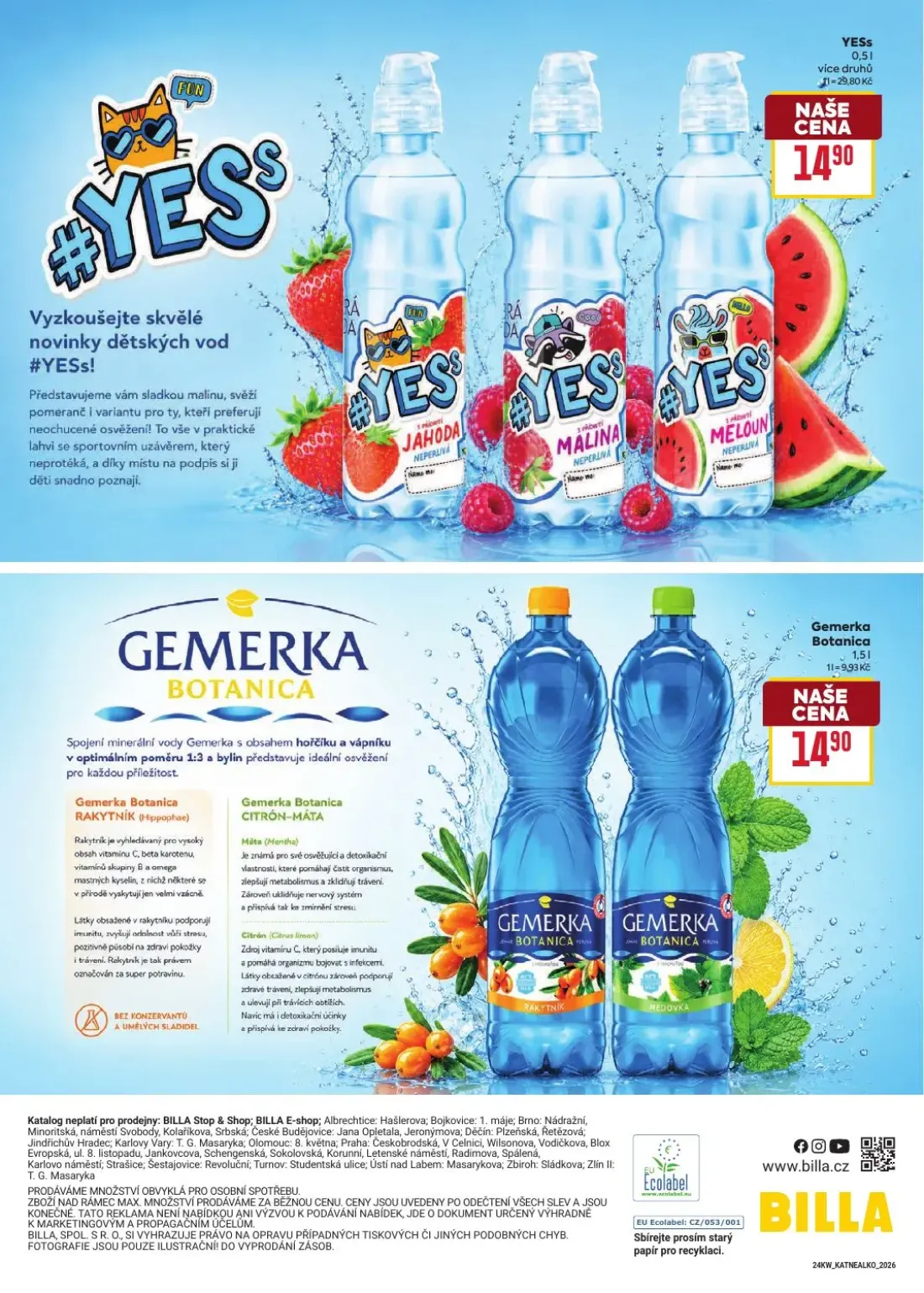 Billa leták, strana 6 z 6