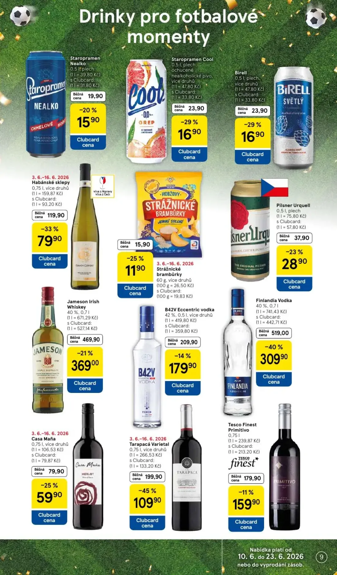 Tesco Supermarket leták, strana 9 z 10 — Pilsner Urquell