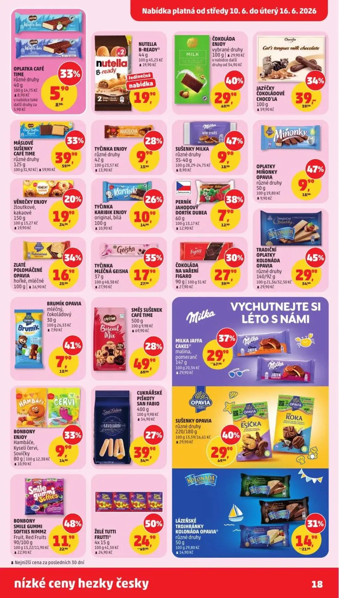 PENNY leták, strana 18 z 36 — BONBONY ENJOY Hambáče, Kyselí červi, Sovičky
