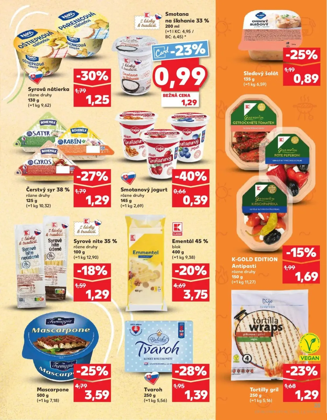 Kaufland leták, strana 25 z 78 — Mascarpone, Tvaroh
