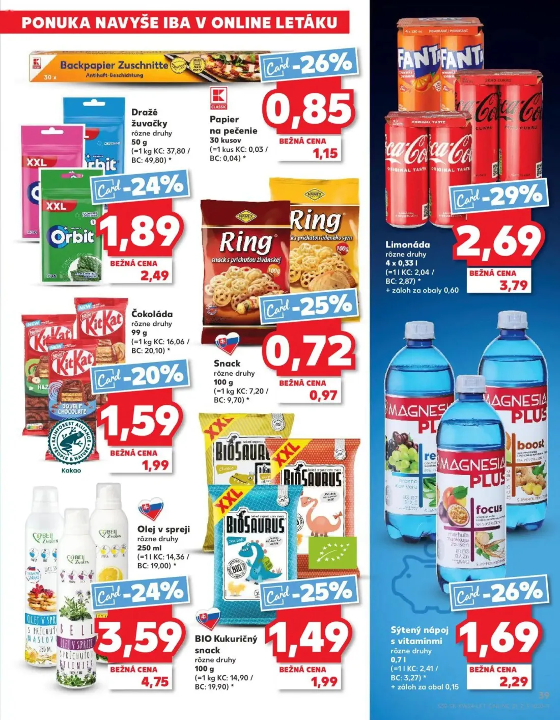 Kaufland leták, strana 39 z 78 — Olej v spreji