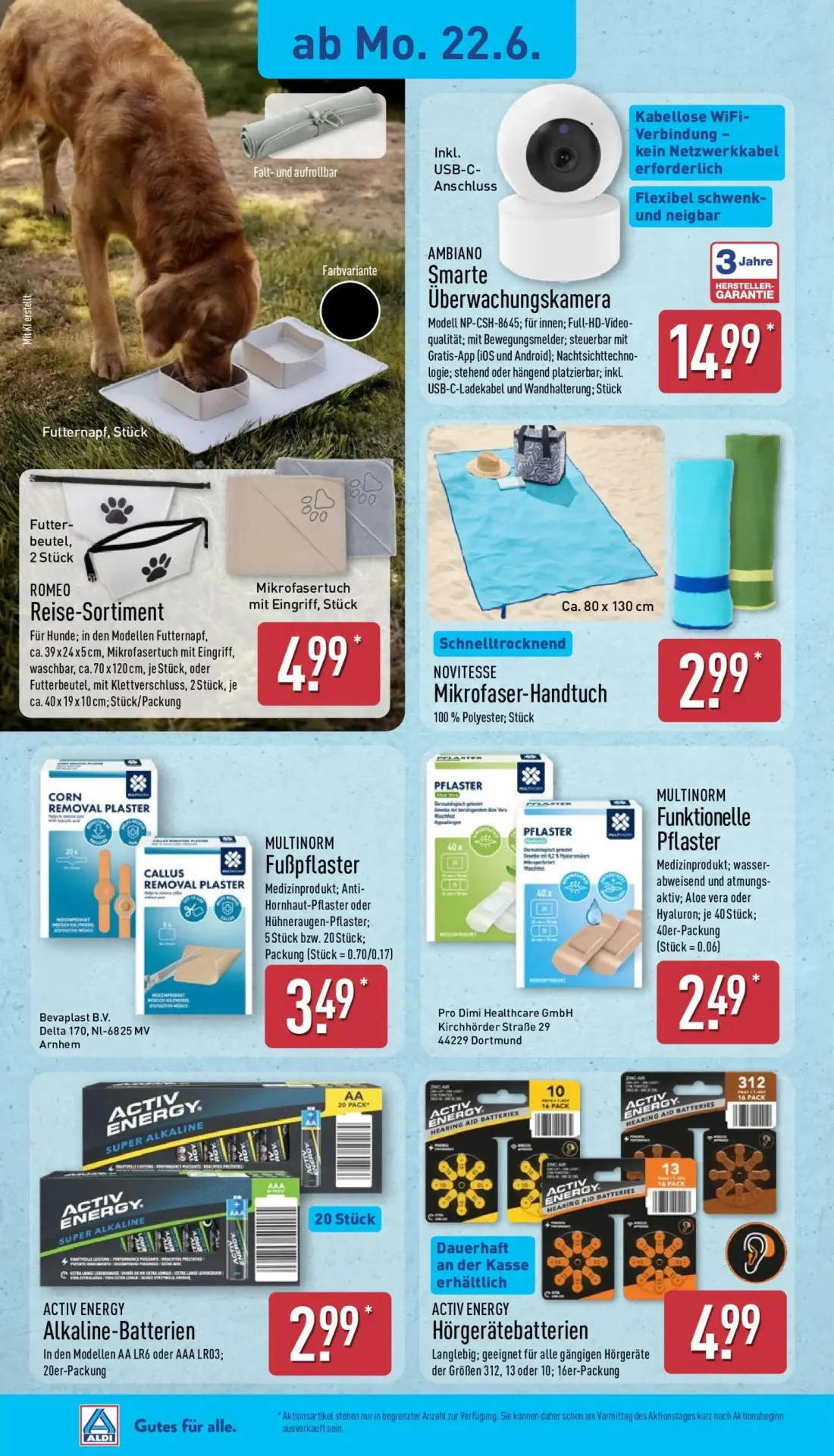 Aldi Nord Prospekt, Seite 5 von 15 — ROMEO Reise-Sortiment