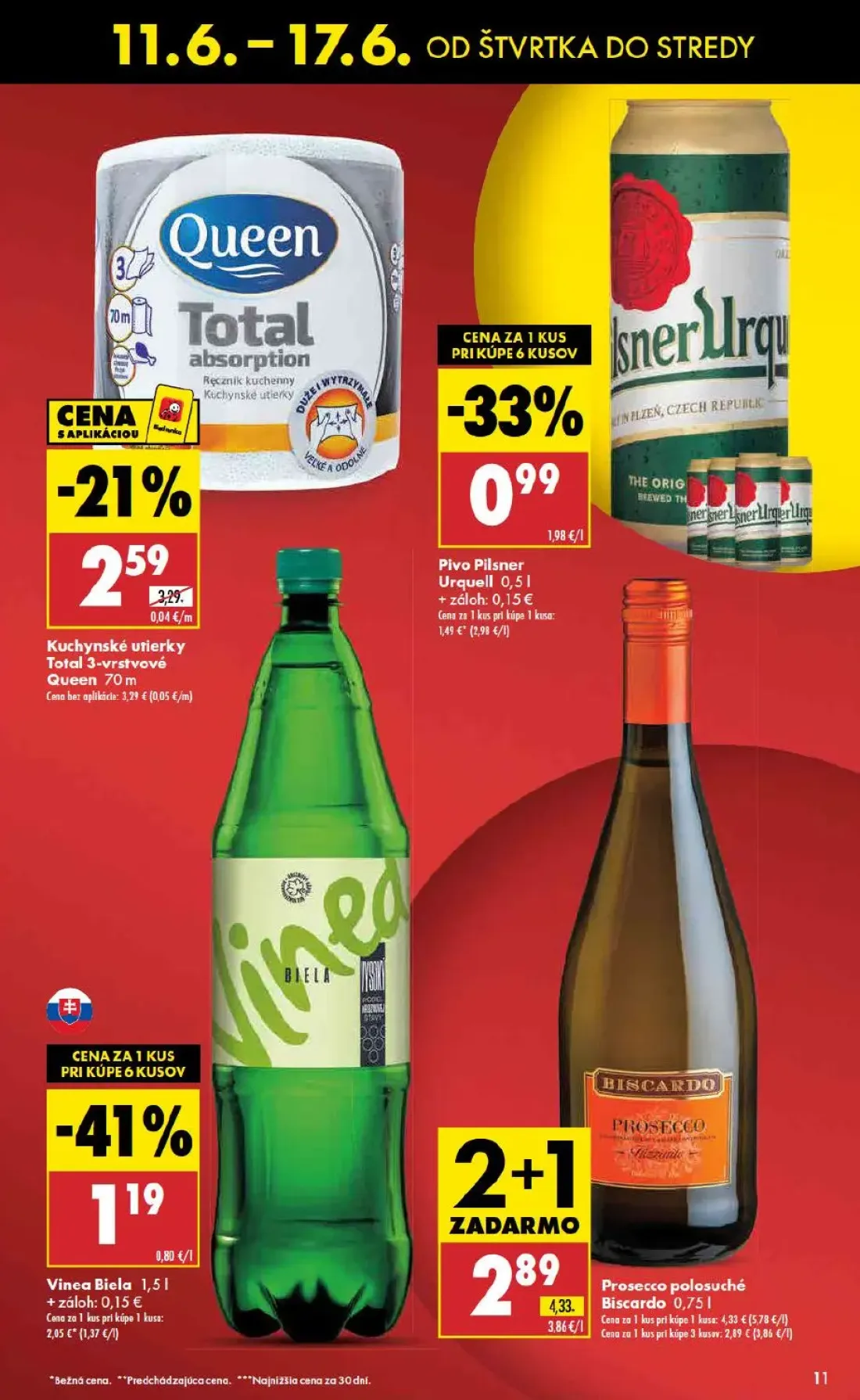 Biedronka leták, strana 11 z 48 — Pivo Pilsner Urquell