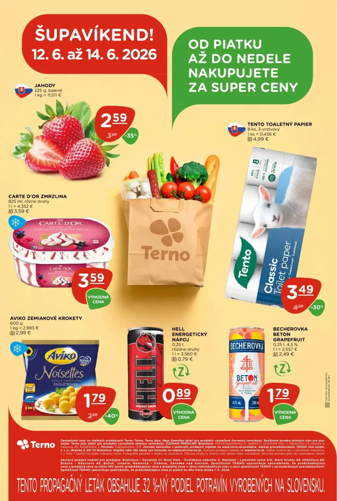 Terno leták, strana 26 z 26 — TENTO TOALETNÝ PAPIER, JAHODY