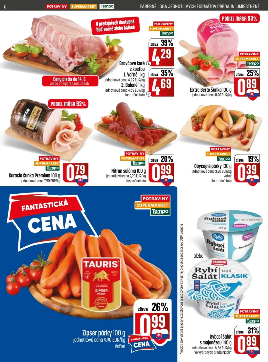 Coop Jednota leták, strana 6 z 32 — Bravčové karé s kosťou