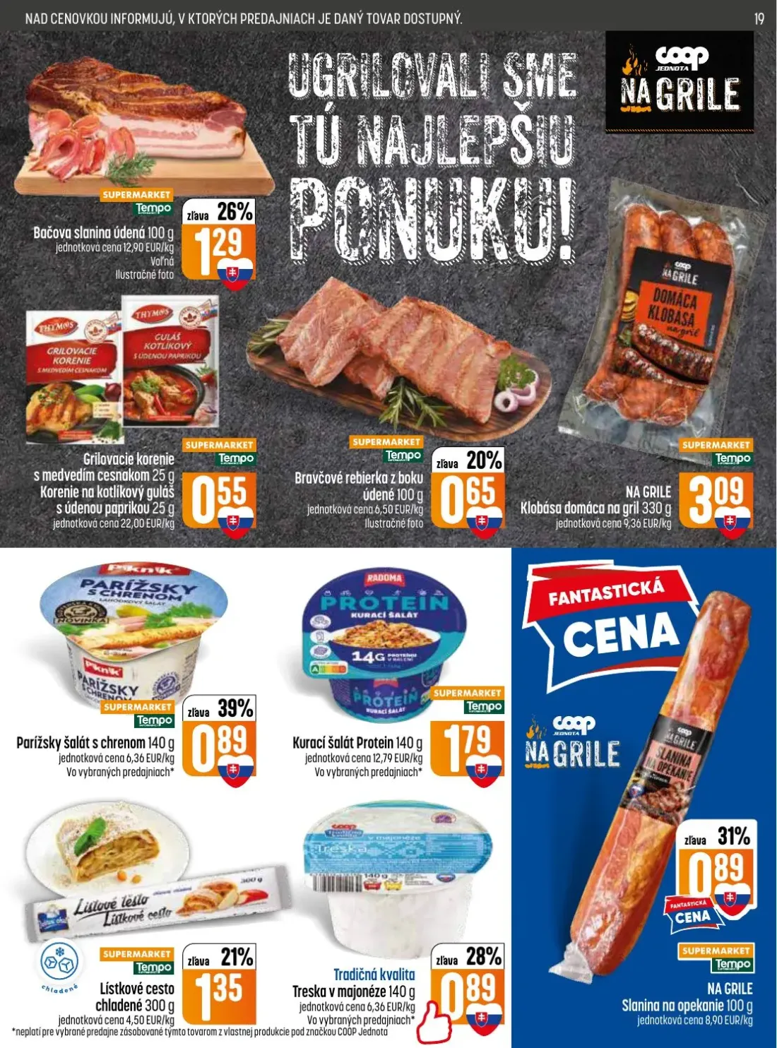 Coop Jednota leták, strana 19 z 32 — Grilovacie korenie s medvedím cesnakom
