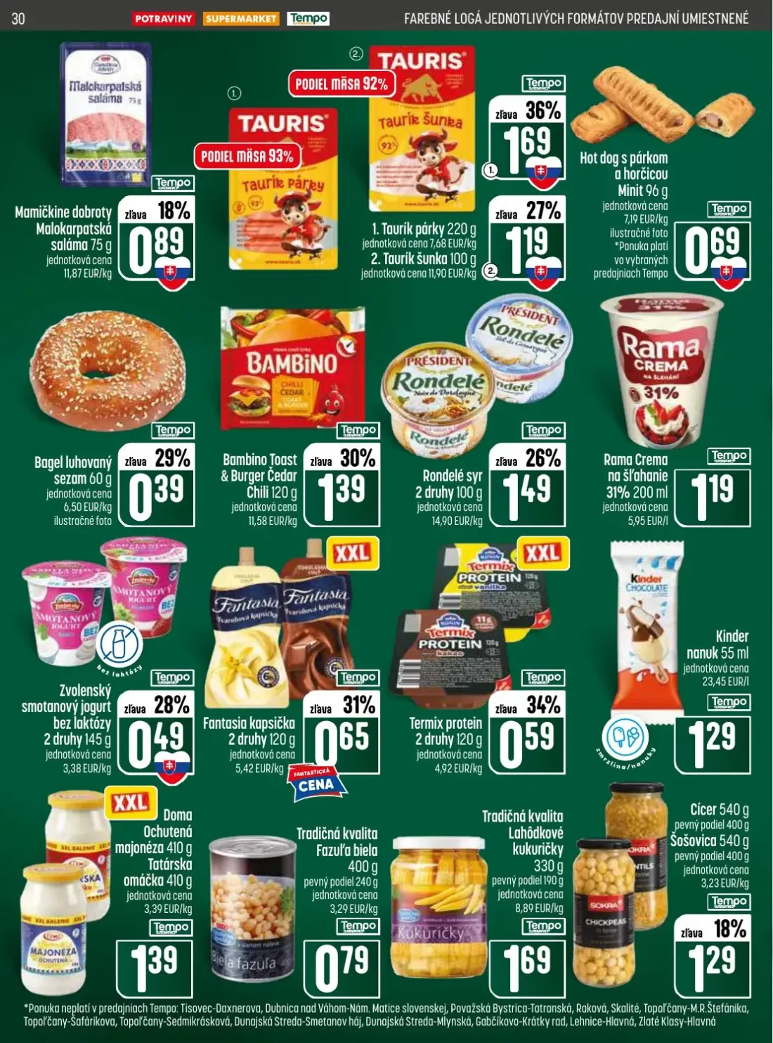 Coop Jednota leták, strana 30 z 32 — Zvolenský smotanový jogurt bez laktózy