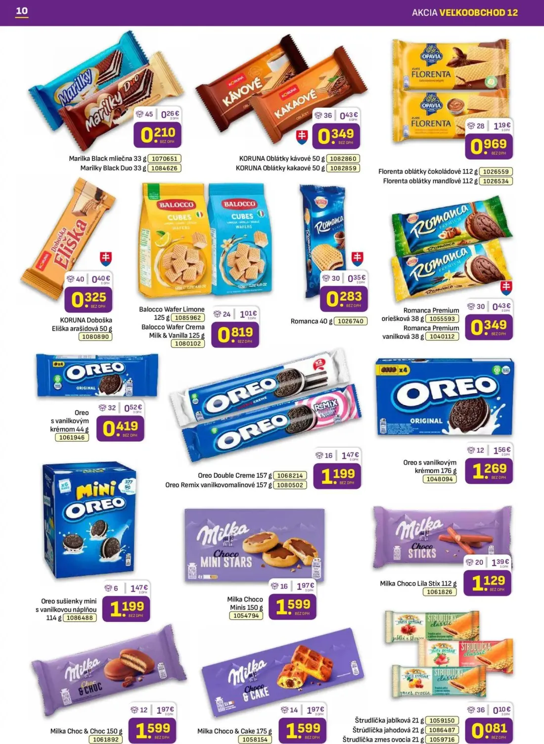 Libex leták, strana 10 z 36 — Milka Choco Minis, Milka Choc & Choc, Milka Choco & Cake