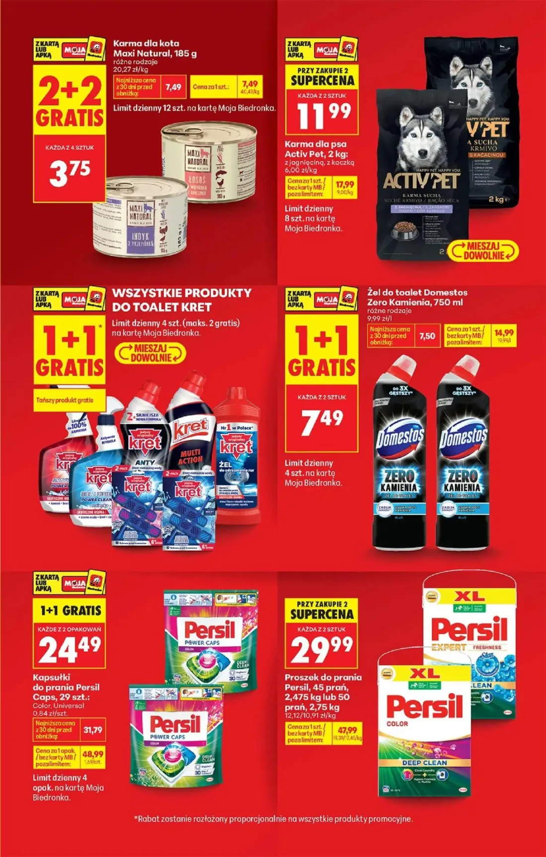 Biedronka gazetka, strona 15 z 77 — Kapsułki do prania Persil Caps, Proszek do prania Persil, Żel do toalet Domestos Zero Ka…