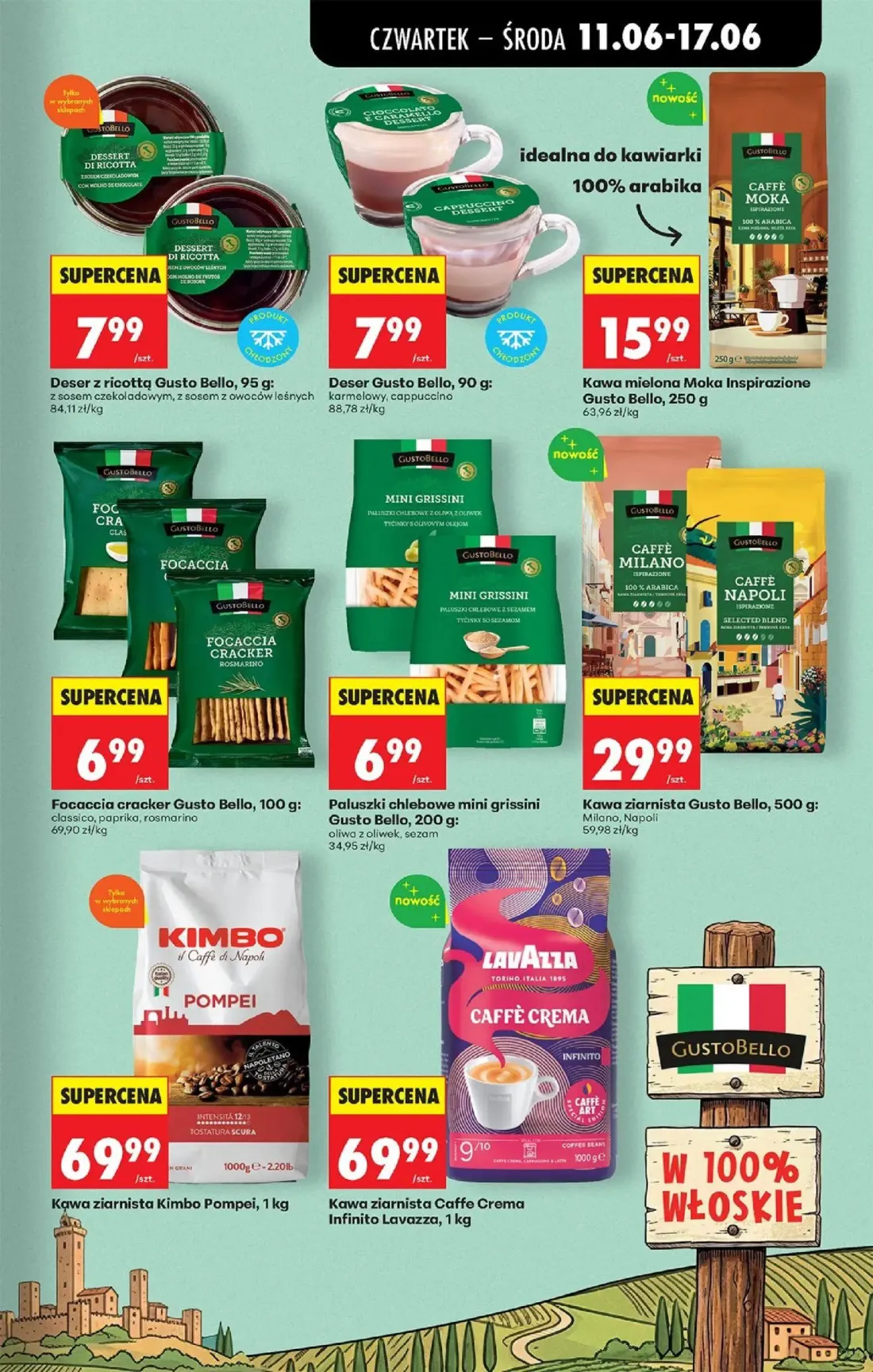 Biedronka gazetka, strona 49 z 77 — Kawa mielona Moka Inspirazione Gusto Bello, Kawa ziarnista Gusto Bello, Kawa ziarnista K…