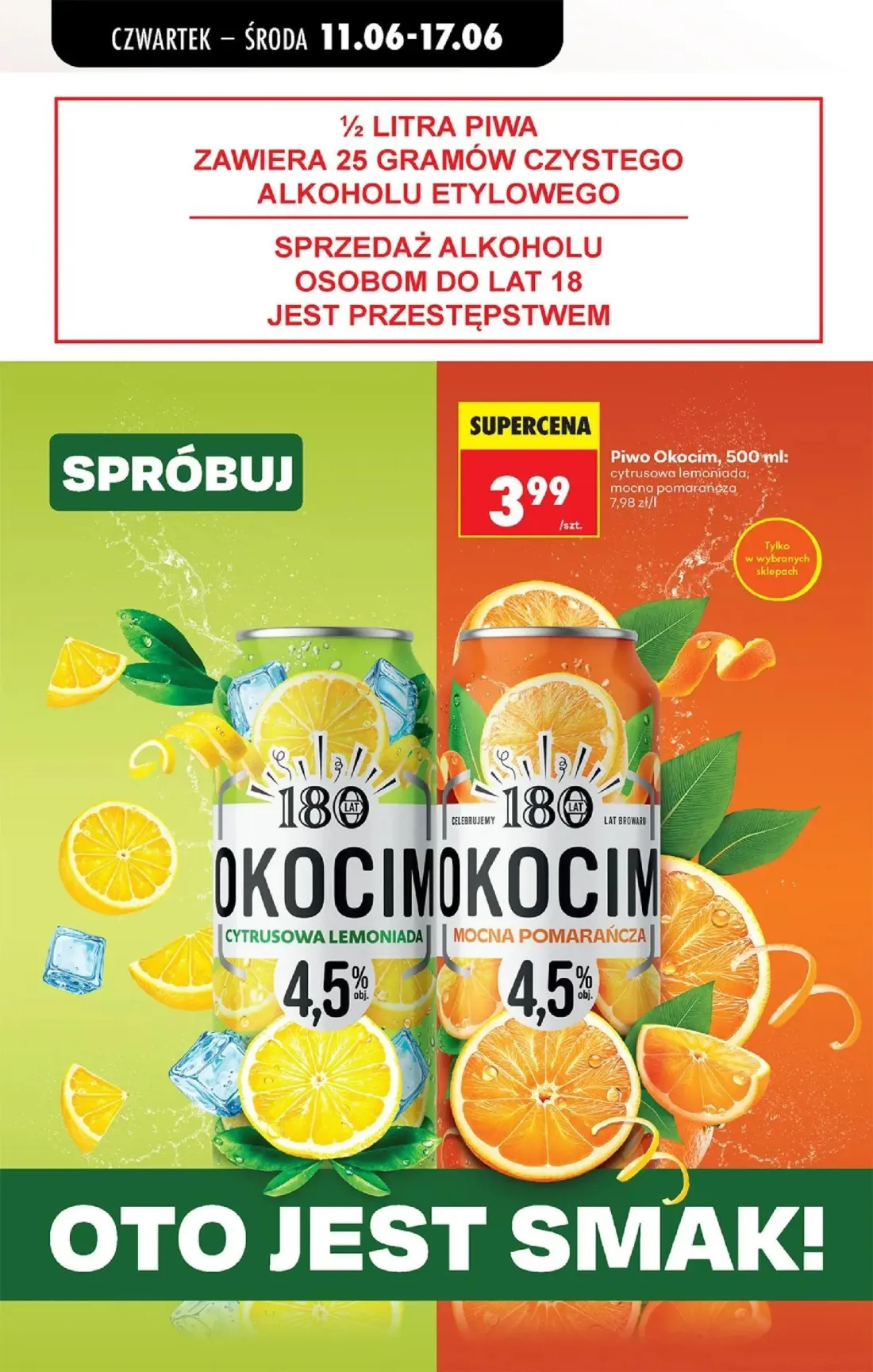 Biedronka gazetka, strona 59 z 77 — Piwo Okocim