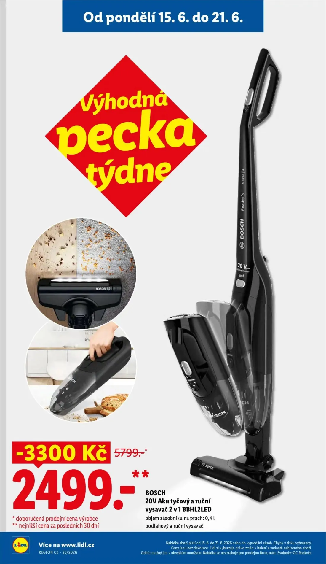 Lidl leták, strana 7 z 51 — 20V Aku tyčový a ruční vysavač 2 v 1 BBHL2LED