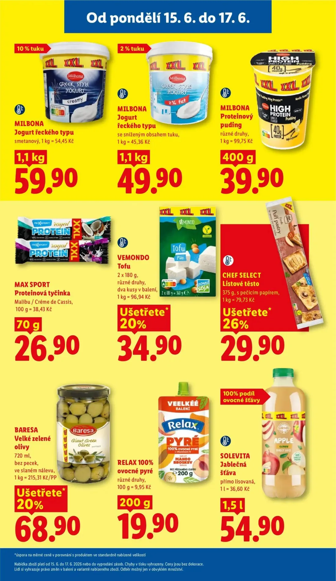 Lidl leták, strana 15 z 51 — MILBONA Jogurt řeckého typu smetanový, MILBONA Jogurt řeckého typu se sníženým obsahem tuku, MI…