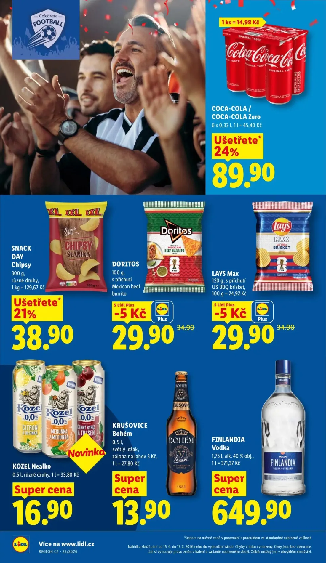 Lidl leták, strana 28 z 51 — DORITOS Mexican beef burrito, LAYS Max US BBQ brisket, SNACK DAY Chipsy
