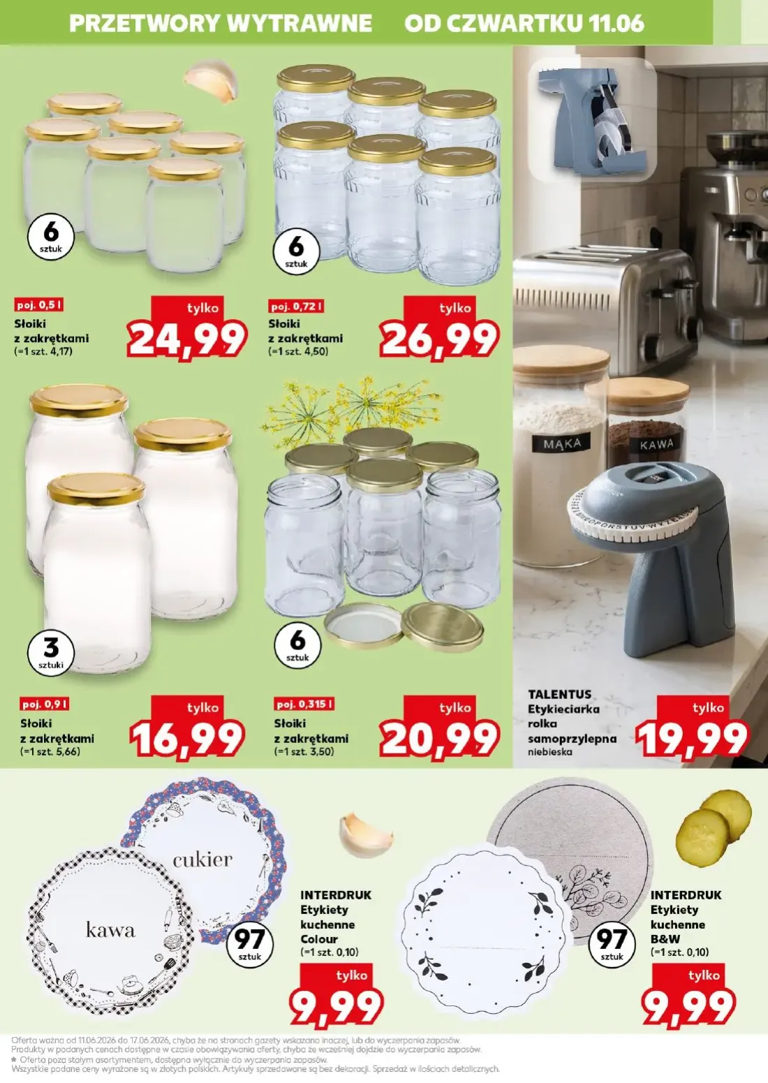 Kaufland gazetka, strona 11 z 22 — Słoiki z zakrętkami, Słoiki z zakrętkami, Słoiki z zakrętkami
