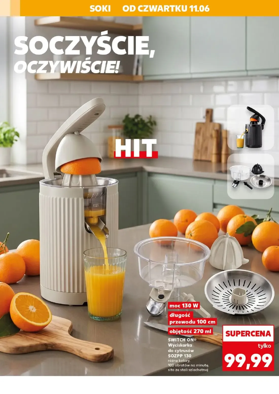 Kaufland gazetka, strona 20 z 22 — Wyciskarka do cytrusów SOZPP 130
