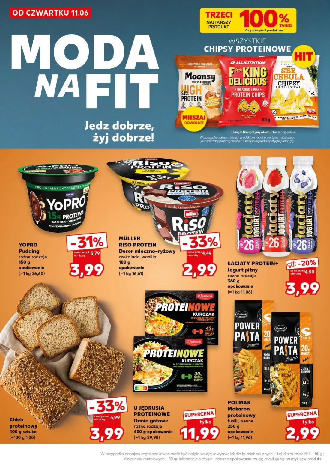 Kaufland gazetka, strona 24 z 32 — Chleb proteinowy, YOPRO Pudding, MÜLLER RISO PROTEIN Deser mleczno-ryżowy
