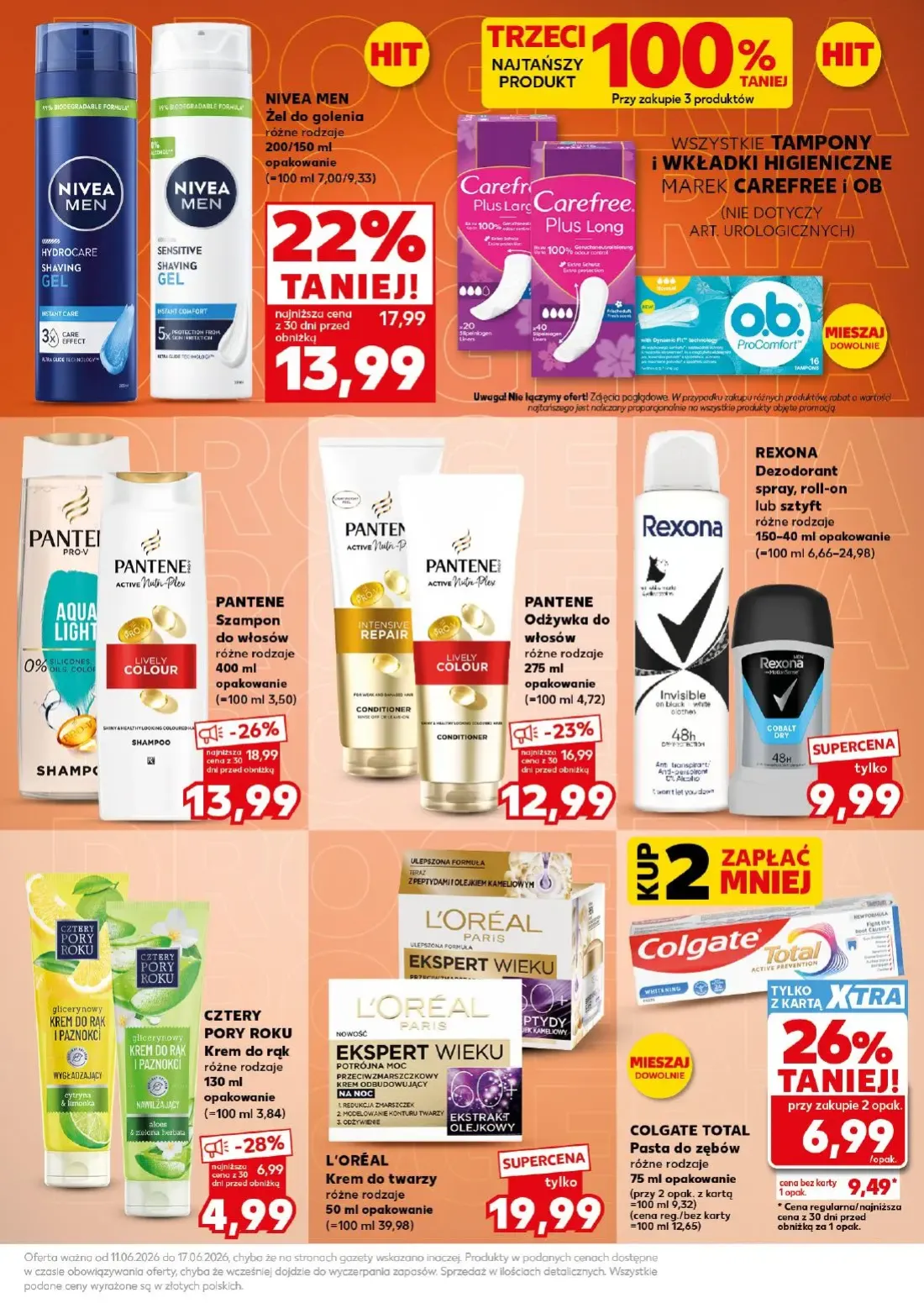Kaufland gazetka, strona 31 z 32 — PANTENE Szampon do włosów, NIVEA MEN Żel do golenia, PANTENE Odżywka do włosów