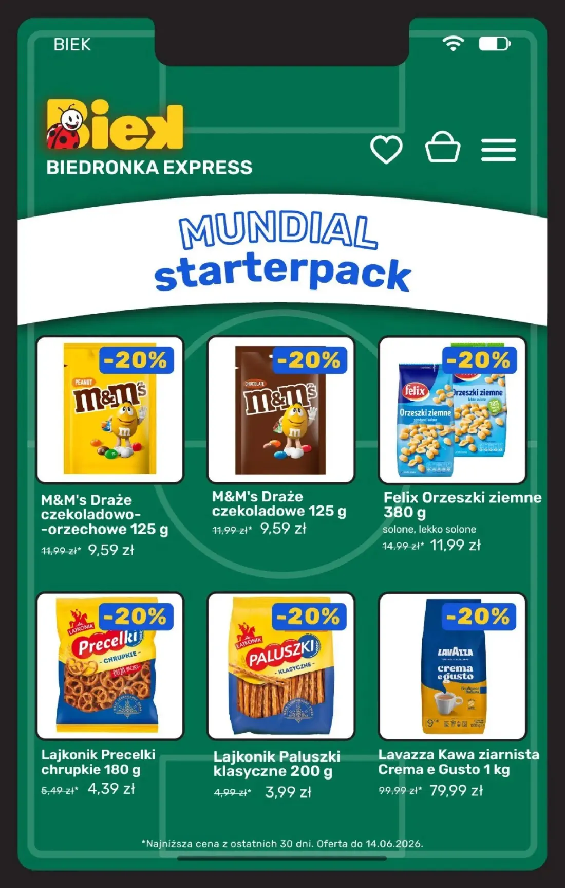 Biedronka gazetka, strona 11 z 24 — Felix Orzeszki ziemne, M&M's Draże czekoladowo-orzechowe, M&M's Draże czekoladowe