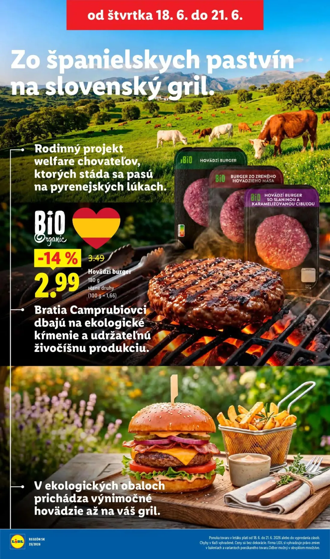 Lidl leták, strana 68 z 101 — Hovädzí burger
