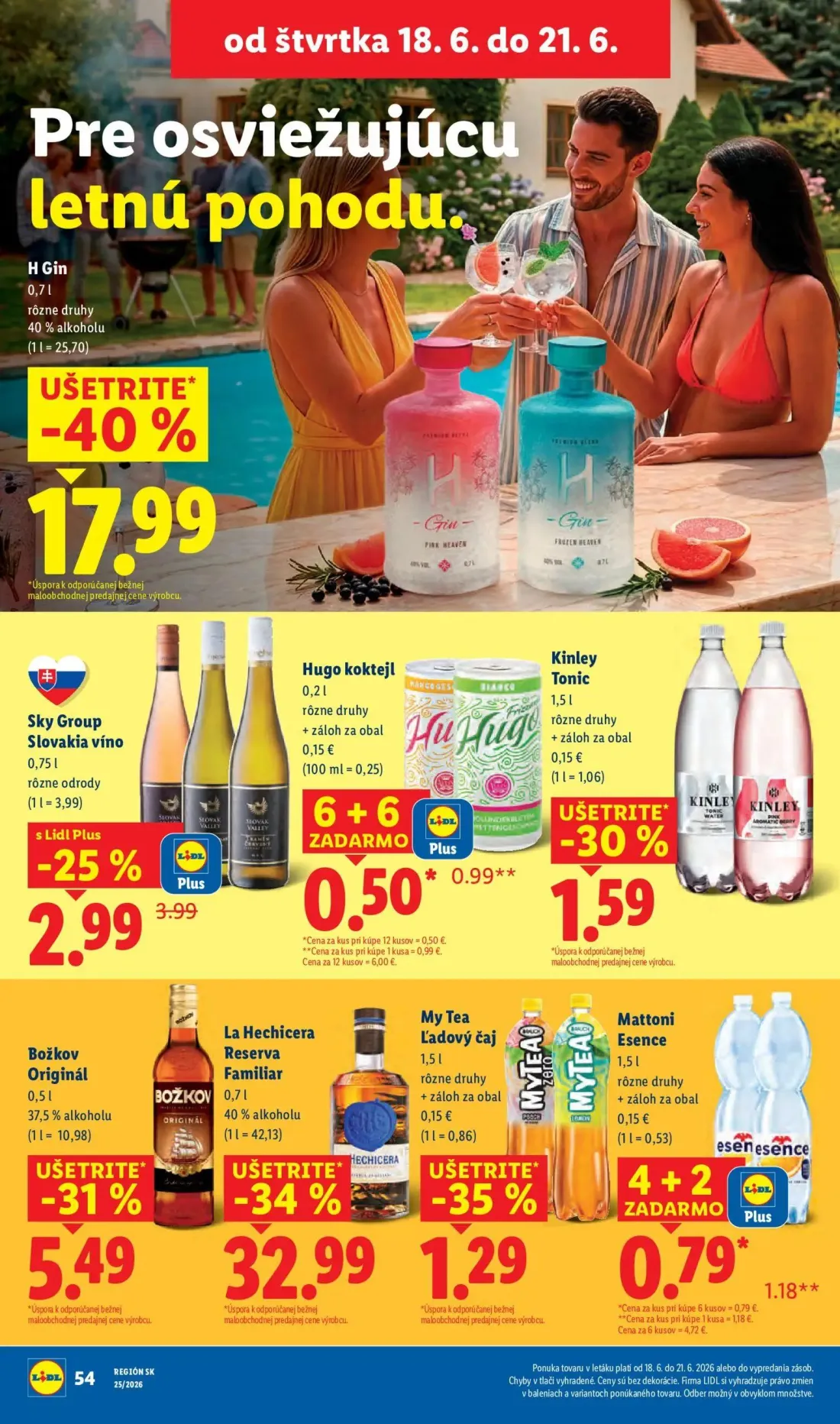 Lidl leták, strana 69 z 101 — Mattoni Esence, My Tea Ľadový čaj