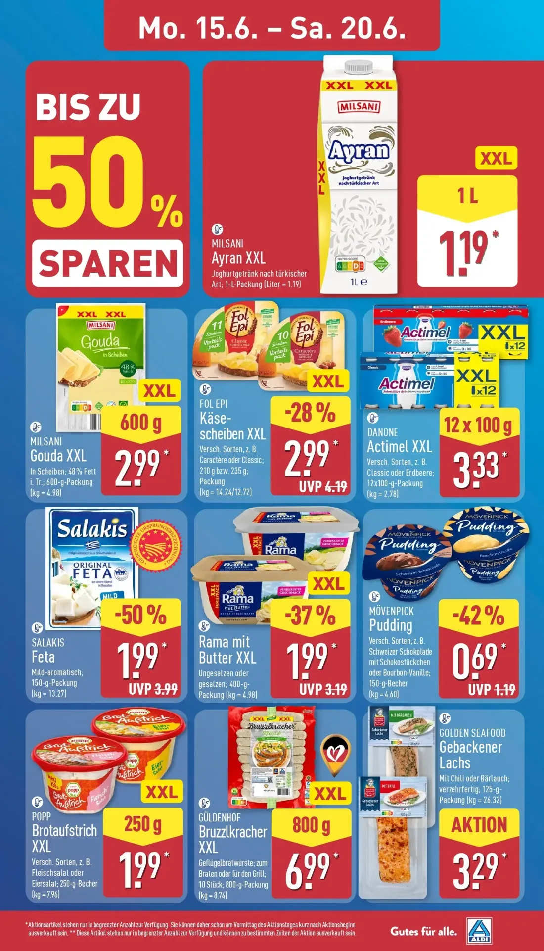 Aldi Nord Prospekt, Seite 11 von 43 — SALAKIS Feta, FOL EPI Käsescheiben XXL, Rama mit Butter XXL