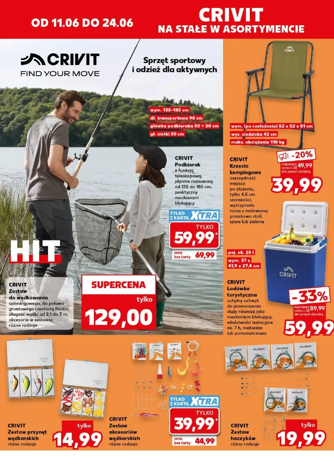Kaufland gazetka, strona 28 z 30 — CRIVIT Lodówka turystyczna, CRIVIT Podbierak, CRIVIT Krzesło kempingowe