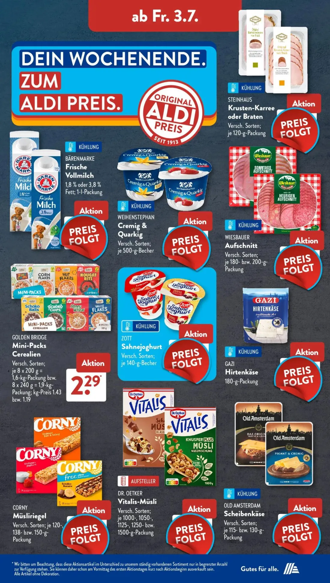 Aldi Süd Prospekt, Seite 13 von 24 — GOLDEN BRIDGE Mini-Packs Cerealien