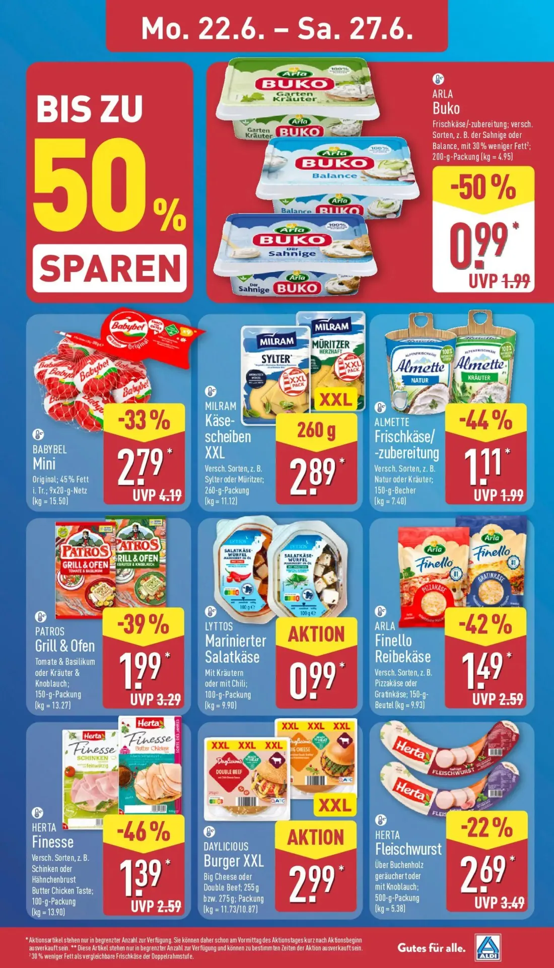 Aldi Nord Prospekt, Seite 7 von 41 — BABYBEL Mini, PATROS Grill & Ofen, HERTA Finesse