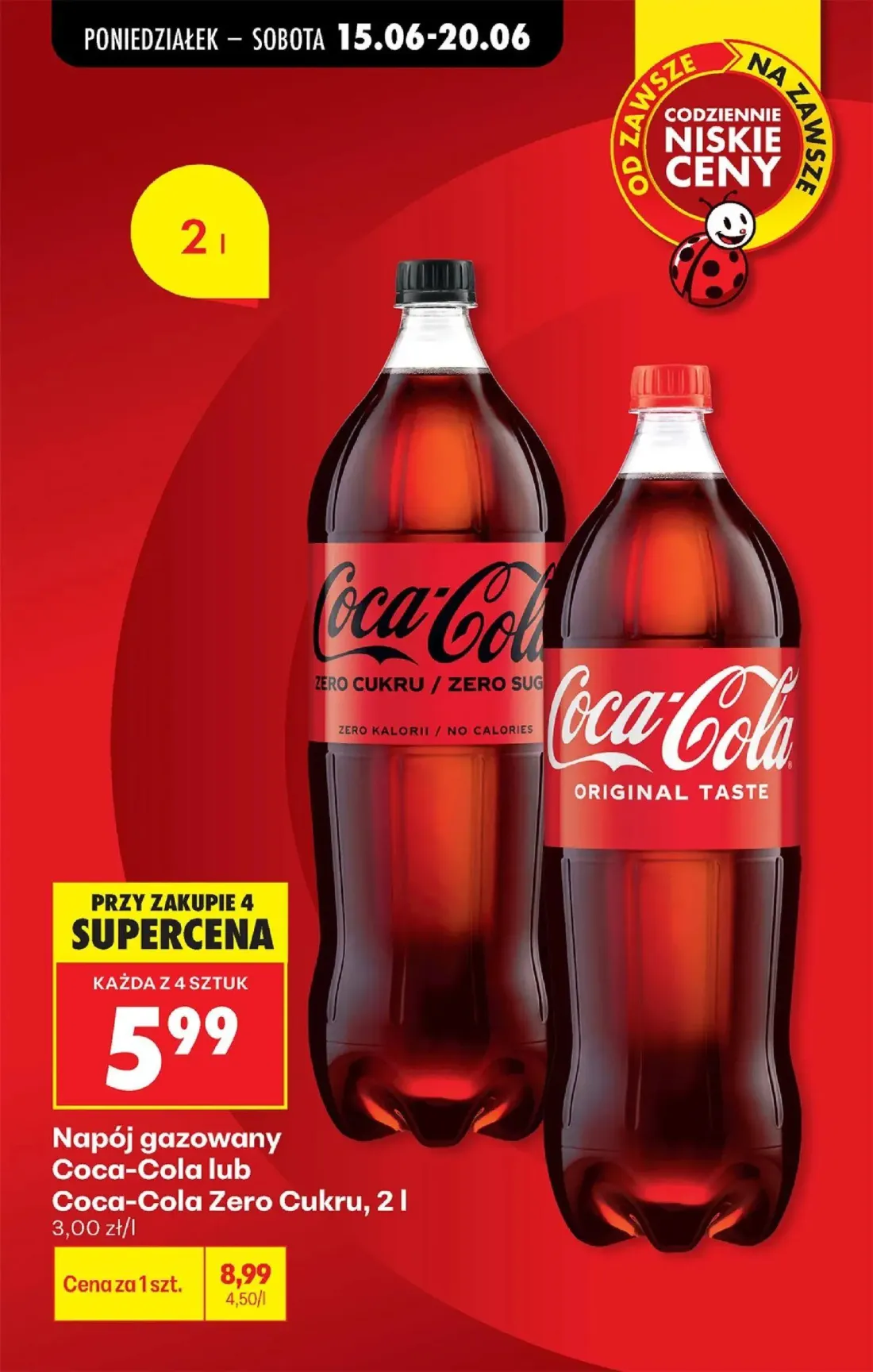 Biedronka gazetka, strona 3 z 87 — Napój gazowany Coca-Cola lub Coca-Cola Zero Cukru