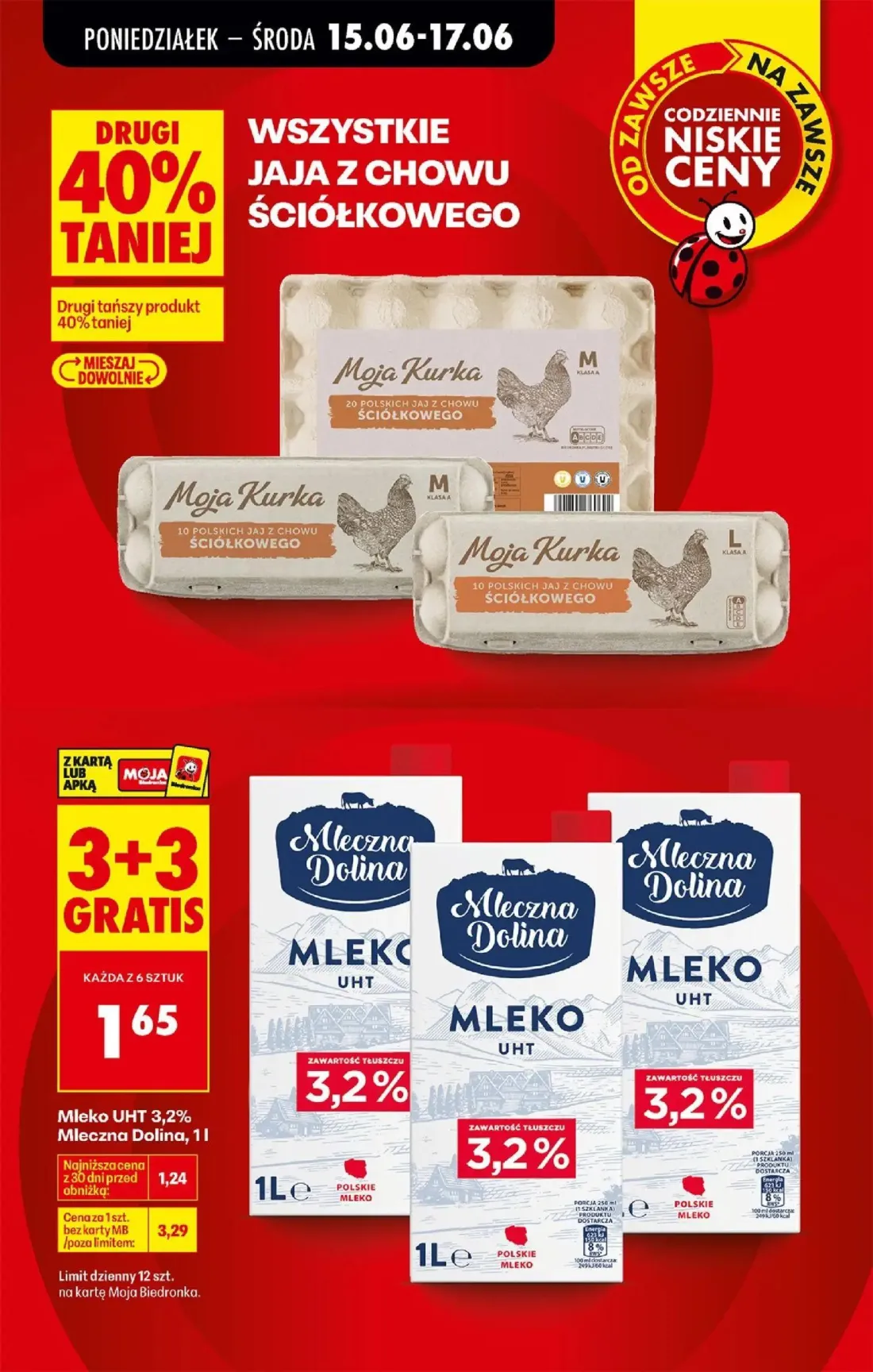 Biedronka gazetka, strona 7 z 87 — Mleko UHT 3,2% Mleczna Dolina