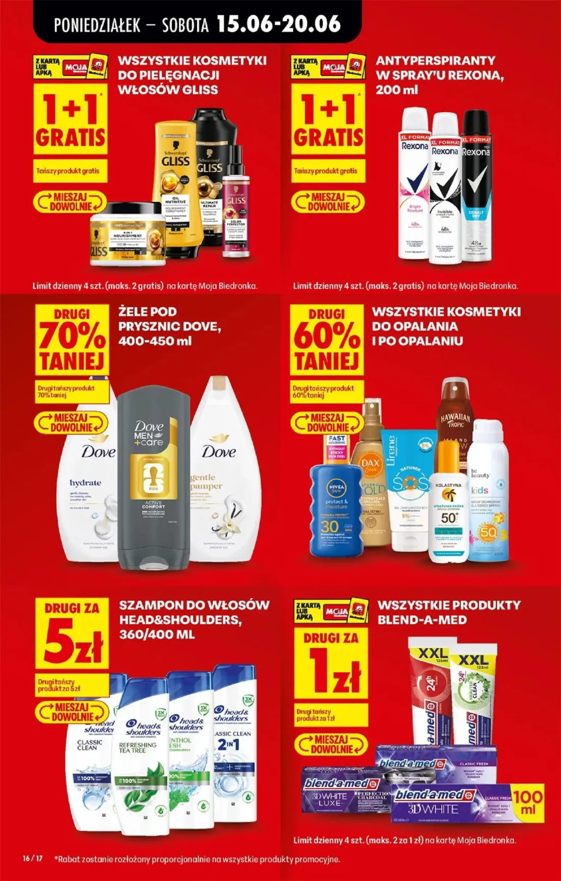 Biedronka gazetka, strona 20 z 87 — SZAMPON DO WŁOSÓW HEAD&SHOULDERS, WSZYSTKIE PRODUKTY BLEND-A-MED