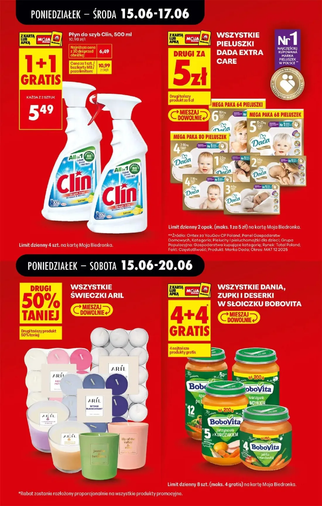 Biedronka gazetka, strona 23 z 87 — Płyn do szyb Clin, DADA EXTRA CARE