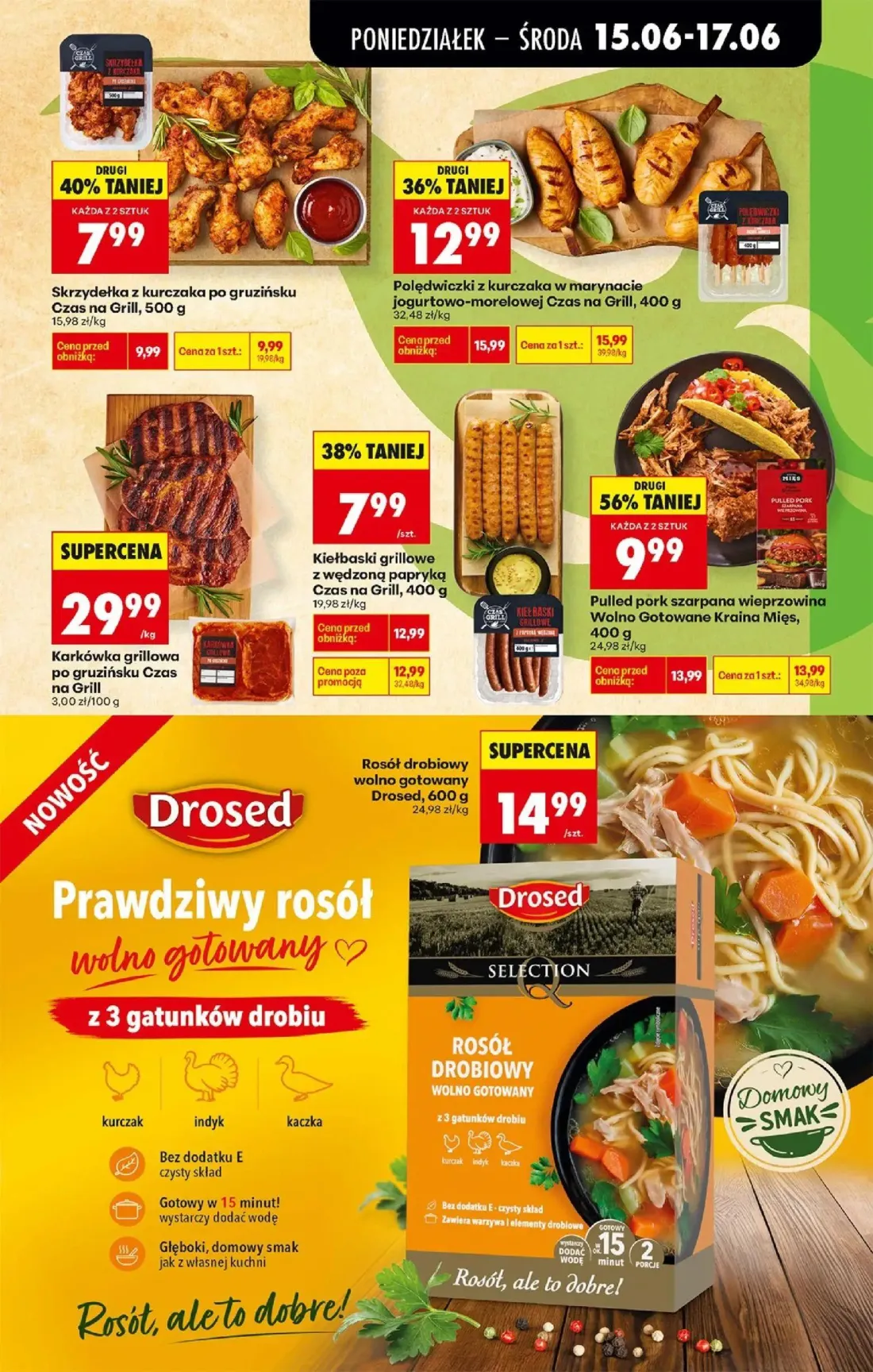 Biedronka gazetka, strona 37 z 87 — Kiełbaski grillowe z wędzoną papryką Czas na Grill, Pulled pork szarpana wieprzowina Wol…
