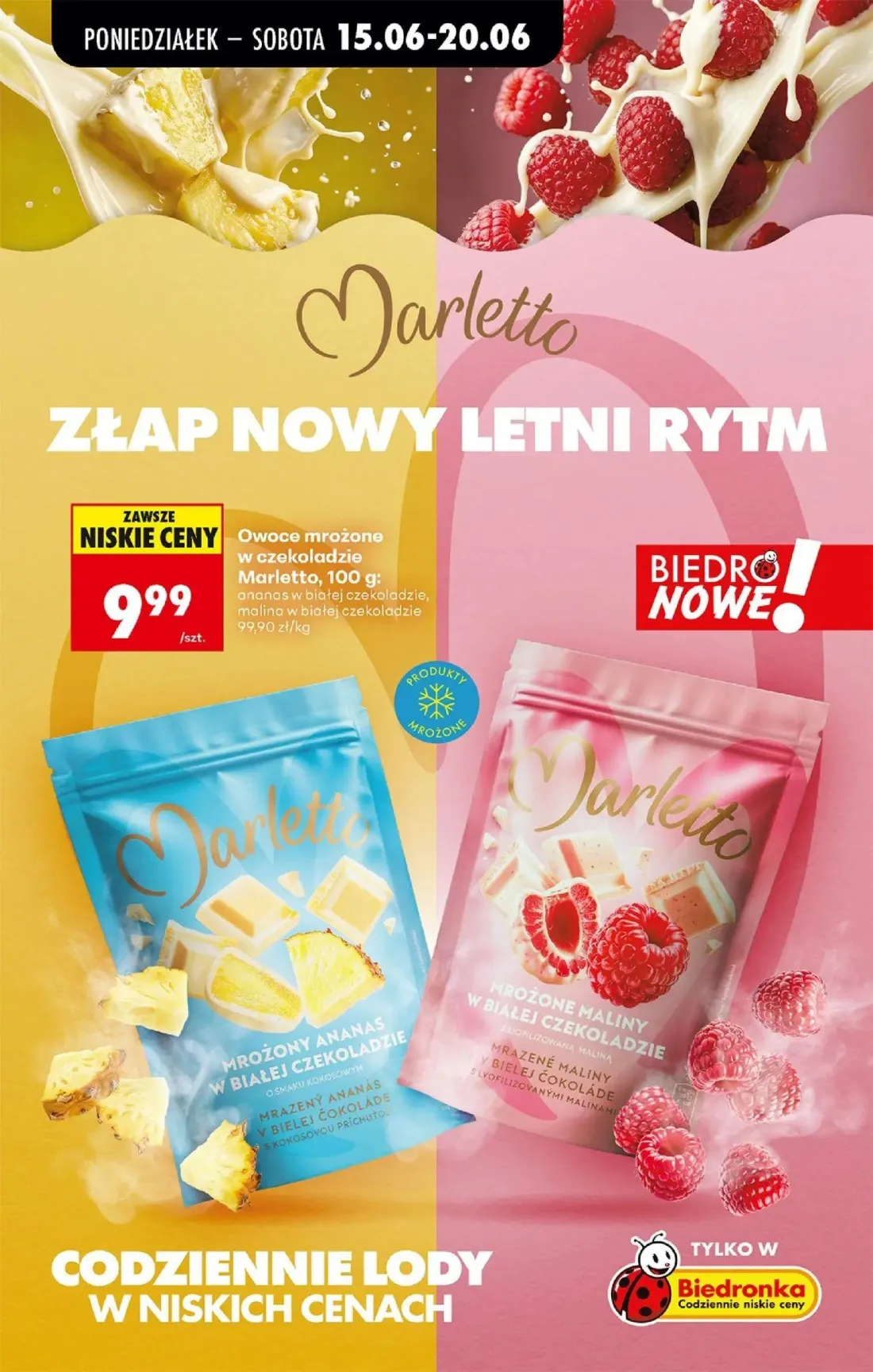 Biedronka gazetka, strona 49 z 87 — Owoce mrożone w czekoladzie Marletto