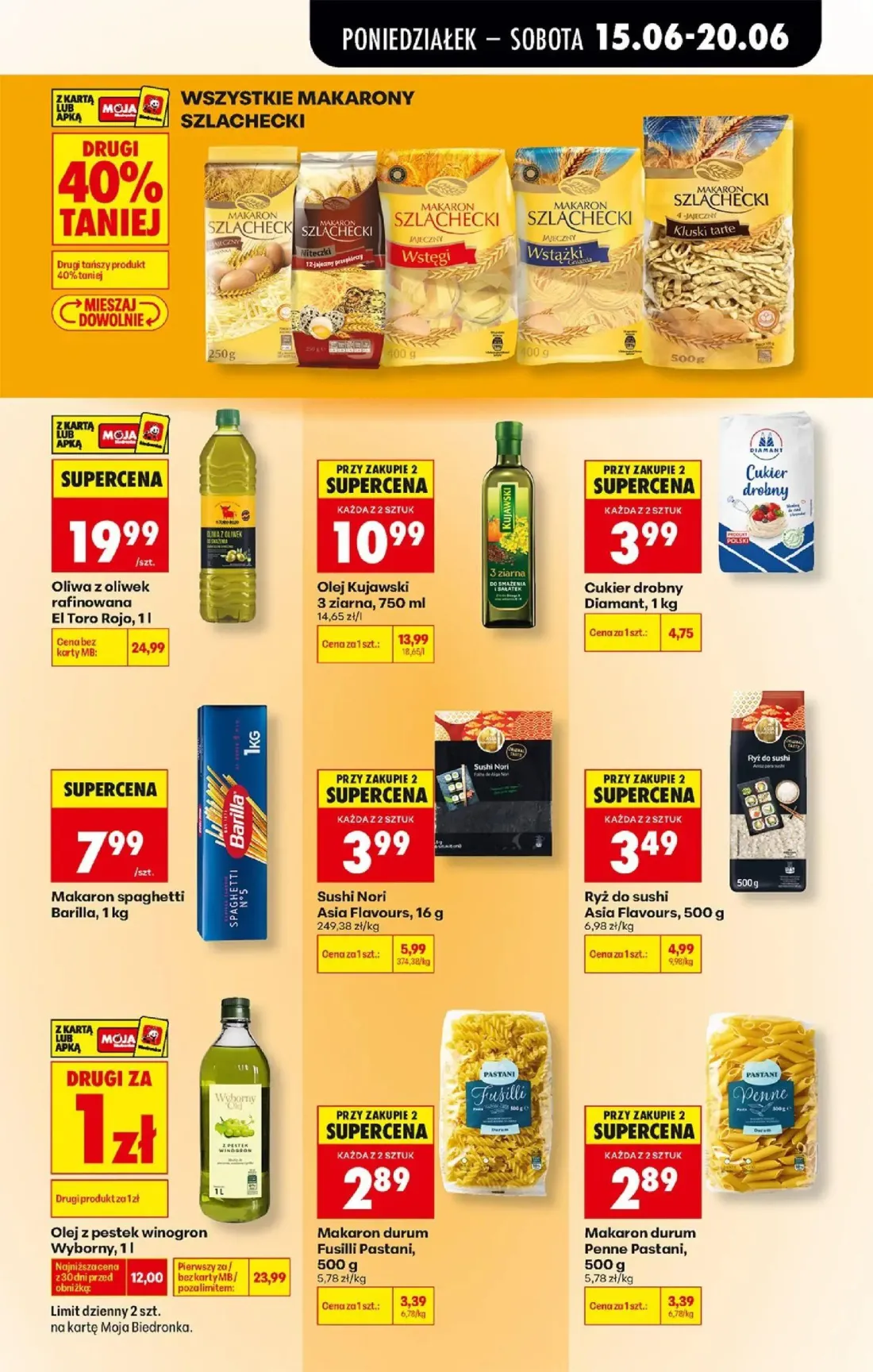 Biedronka gazetka, strona 53 z 87 — Oliwa z oliwek rafinowana El Toro Rojo, Olej Kujawski 3 ziarna, Sushi Nori Asia Flavours