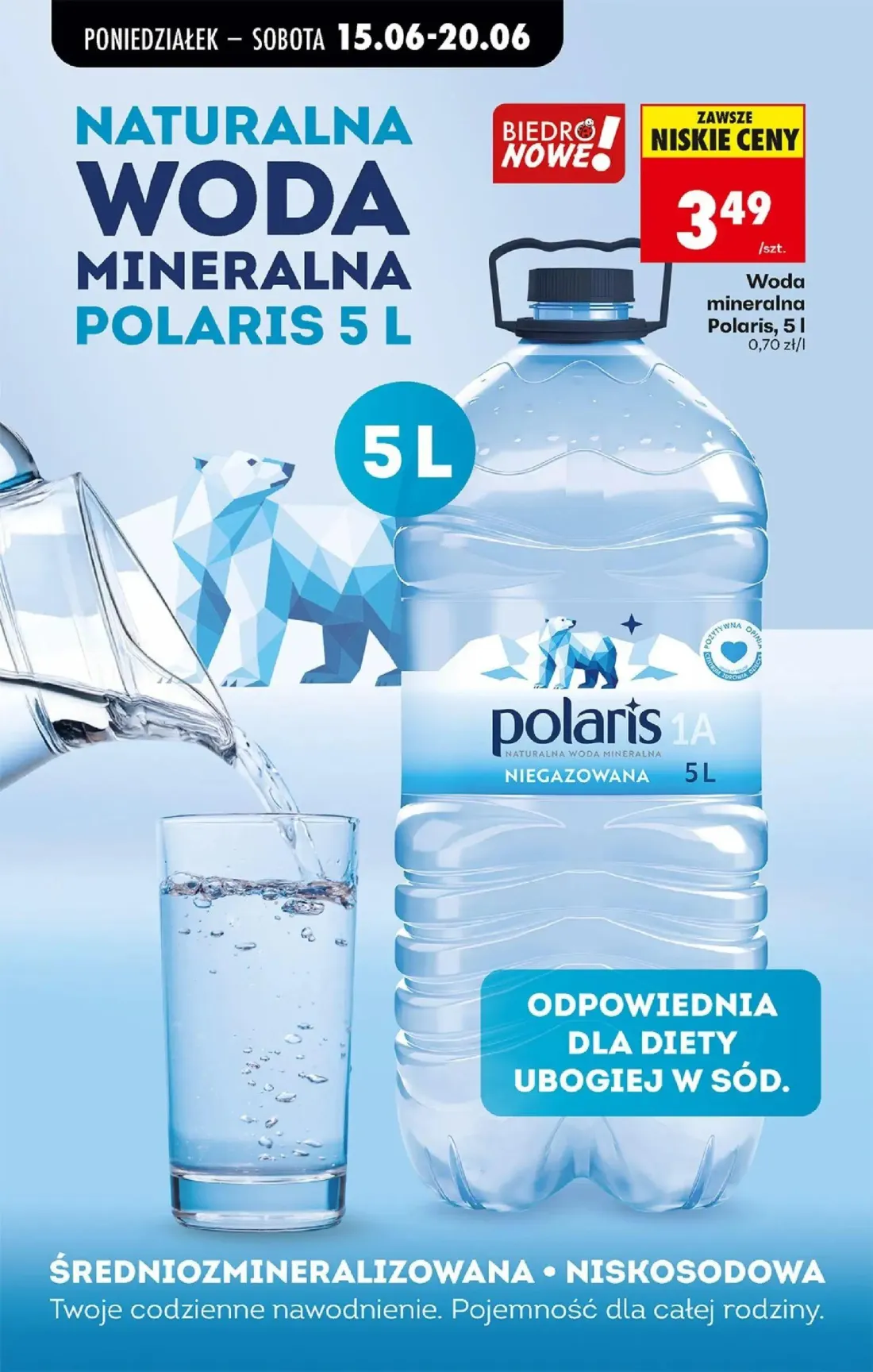Biedronka gazetka, strona 70 z 87 — Woda mineralna Polaris