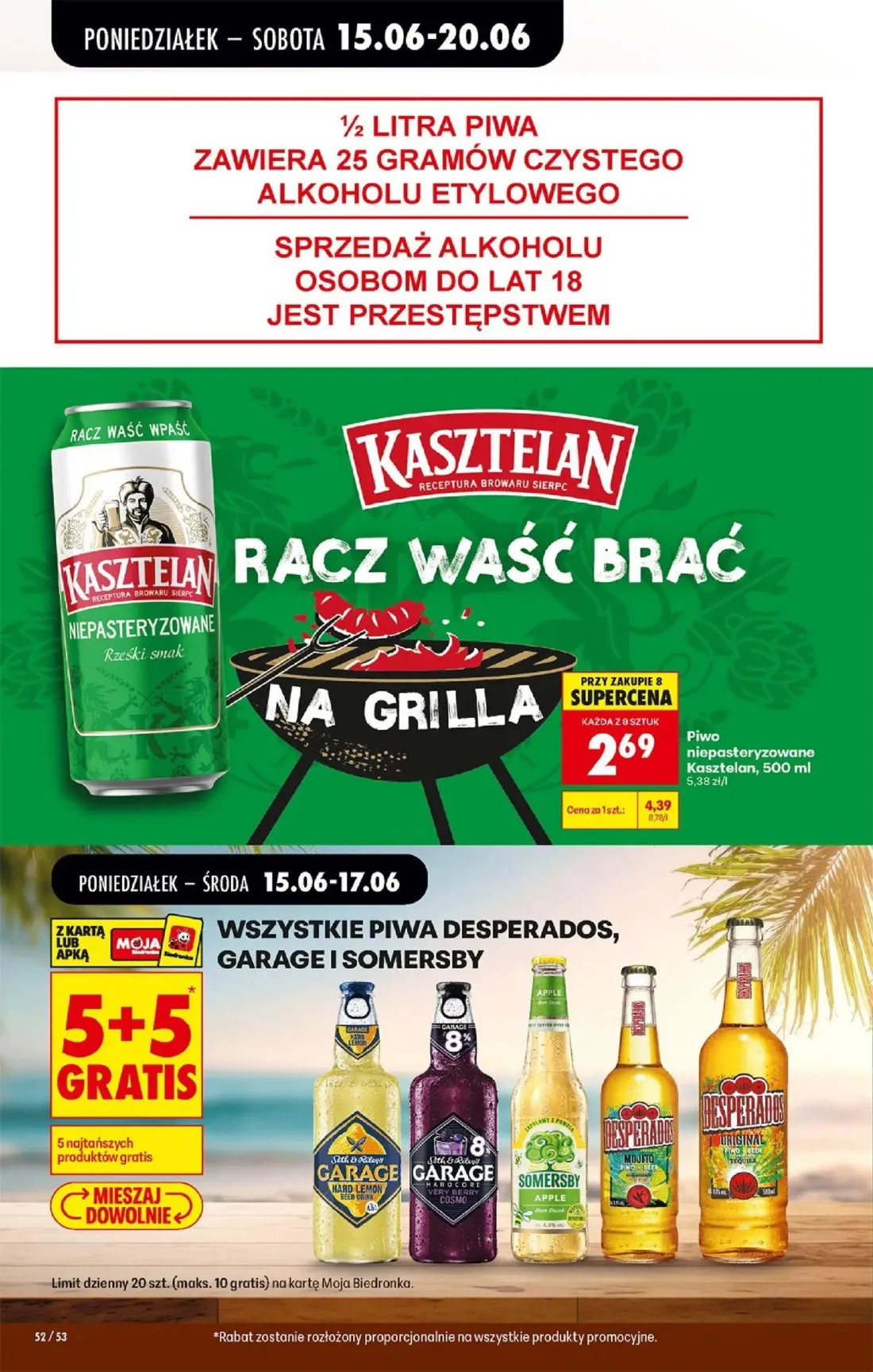 Biedronka gazetka, strona 72 z 87 — Piwo niepasteryzowane Kasztelan