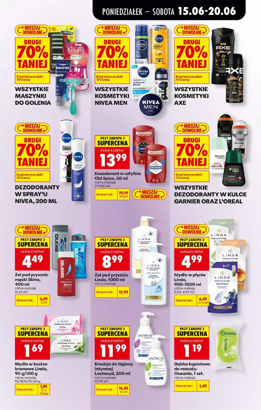 Biedronka gazetka, strona 75 z 87 — Dezodorant w sztyfcie Old Spice, Emulsja do higieny intymnej Lactacyd, Żel pod prysznic …