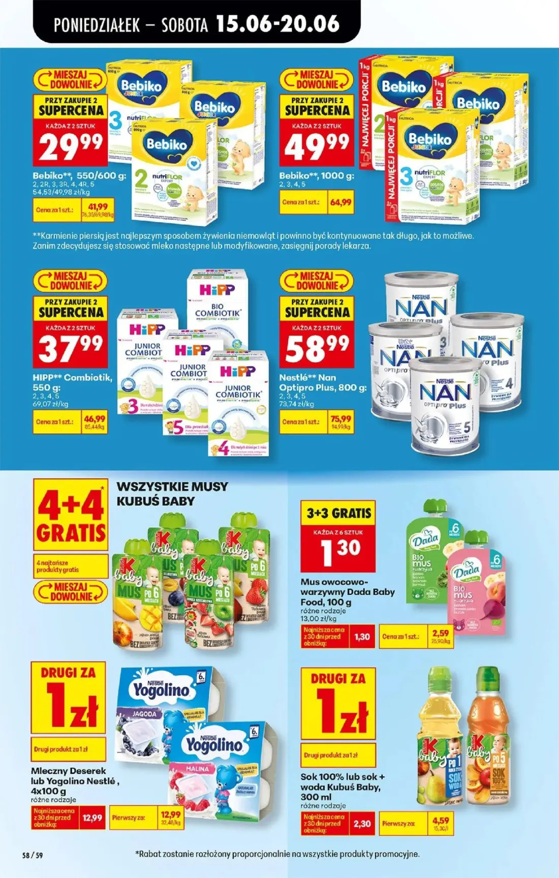Biedronka gazetka, strona 78 z 87 — Nestlé Nan Optipro Plus, Bebiko, Bebiko