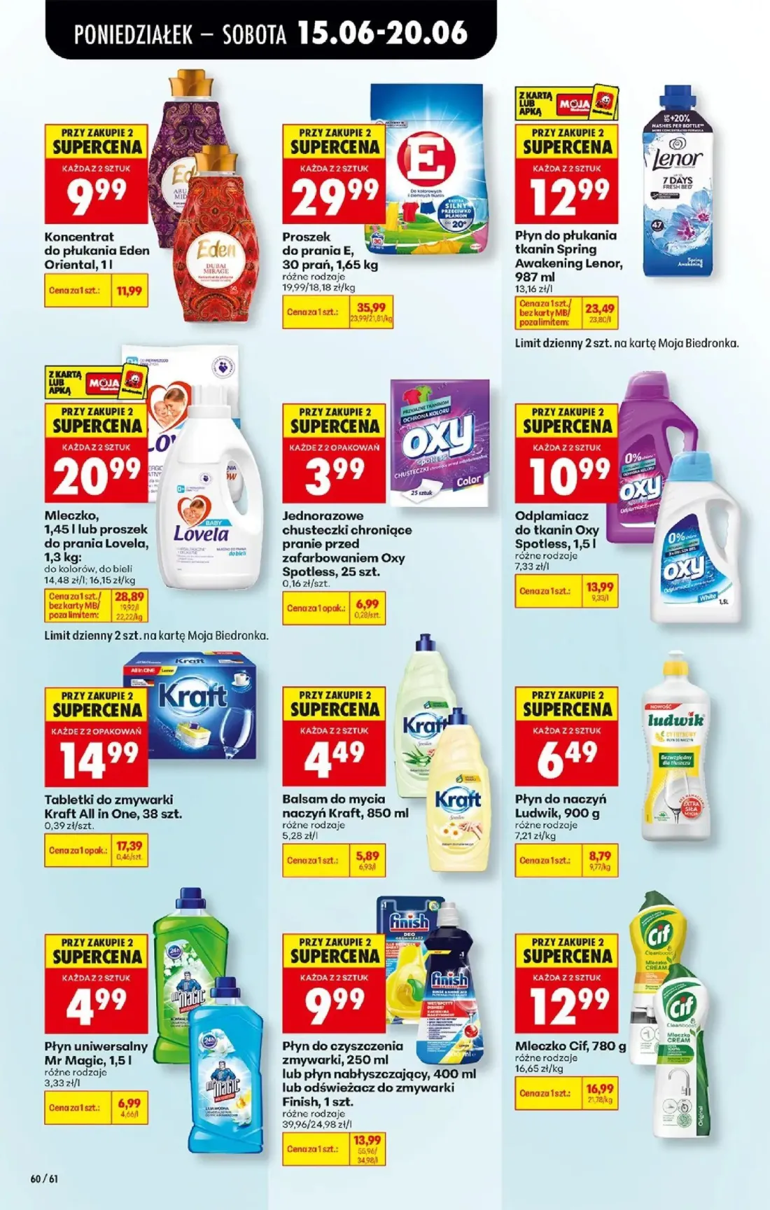 Biedronka gazetka, strona 80 z 87 — Płyn do płukania tkanin Spring Awakening Lenor, 987 ml, Mleczko Lovela, 1,45 l lub prosz…