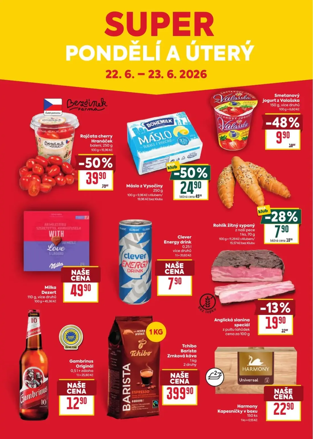 Billa leták, strana 8 z 8 — Smetanový jogurt z Valašska