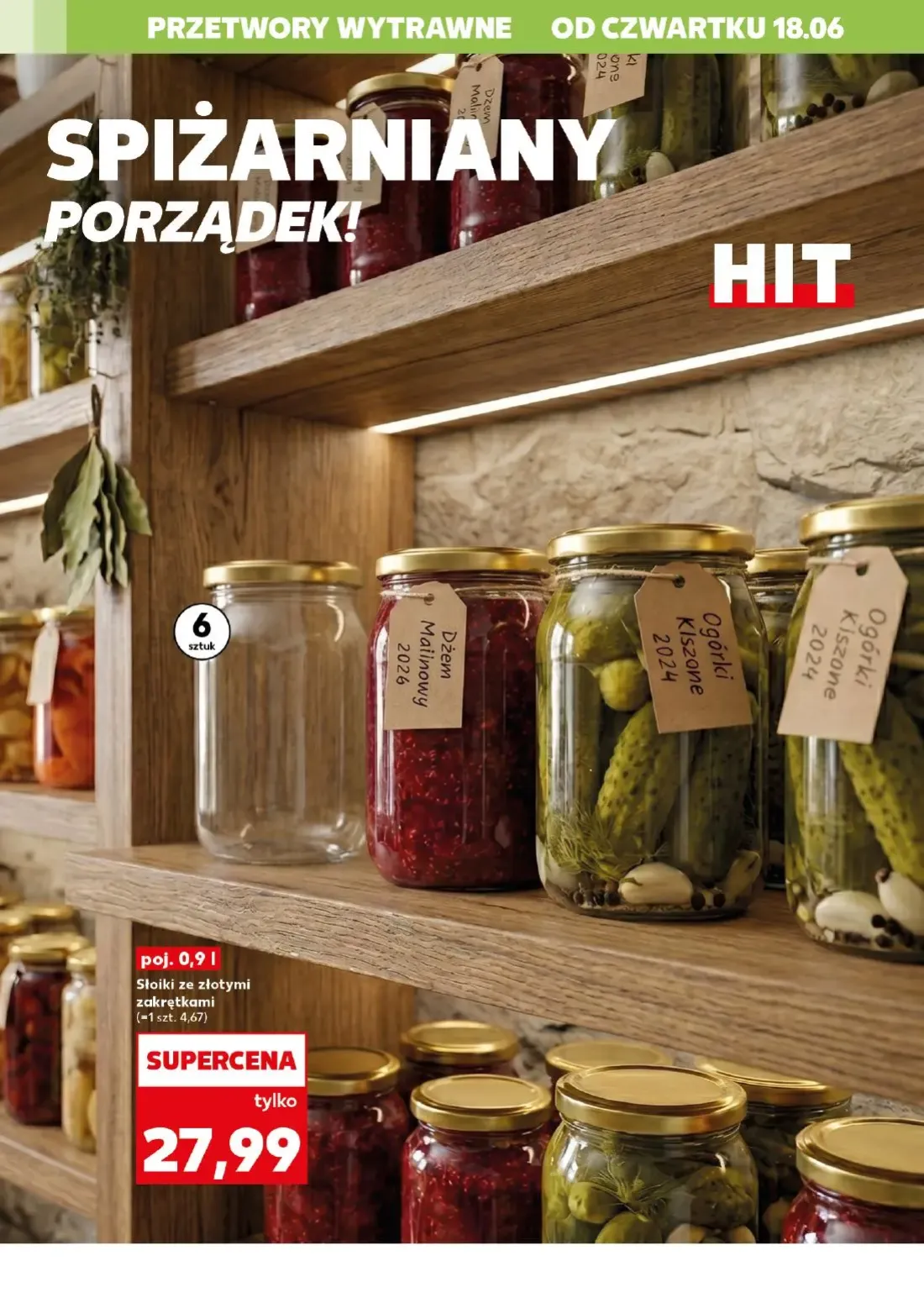 Kaufland gazetka, strona 10 z 22 — Słoiki ze złotymi zakrętkami