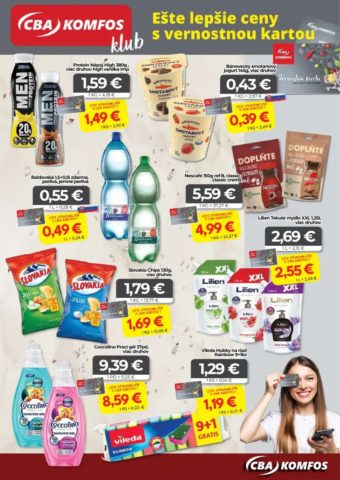 Cba Komfos leták, strana 15 z 16 — Coccolino Prací gél, Lilien Tekuté mydlo XXL, Slovakia Chips
