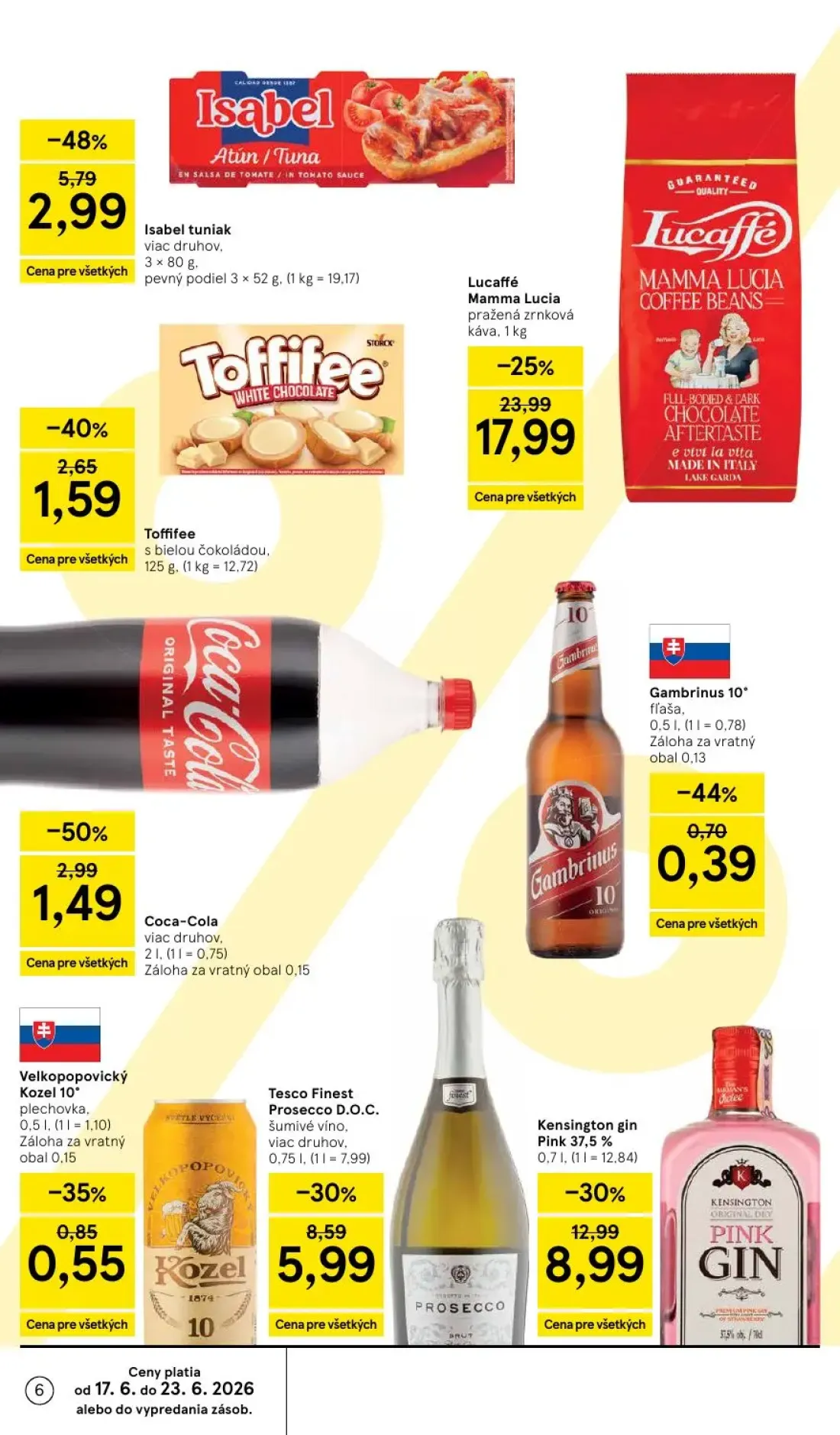 Tesco leták, strana 6 z 58 — Coca-Cola