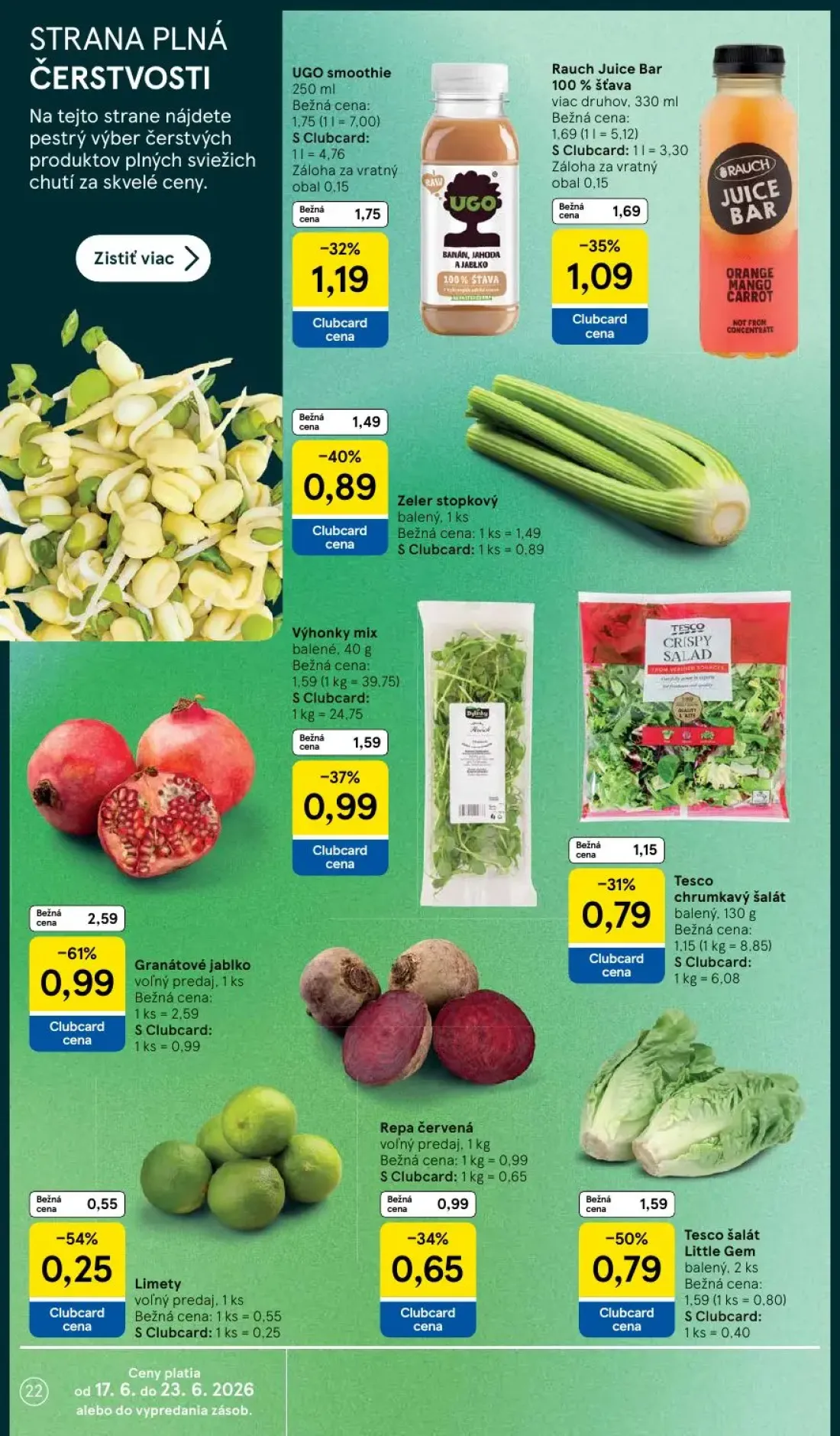 Tesco leták, strana 22 z 58 — Granátové jablko