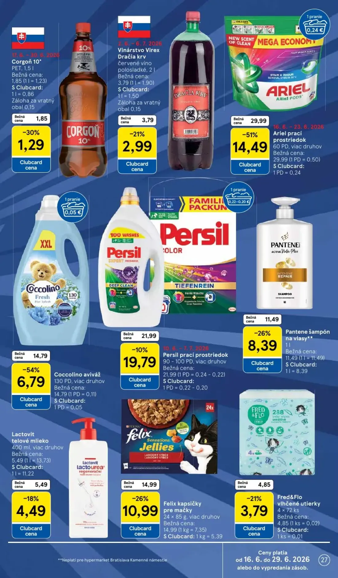 Tesco leták, strana 27 z 58 — Fred&Flo vlhčené utierky