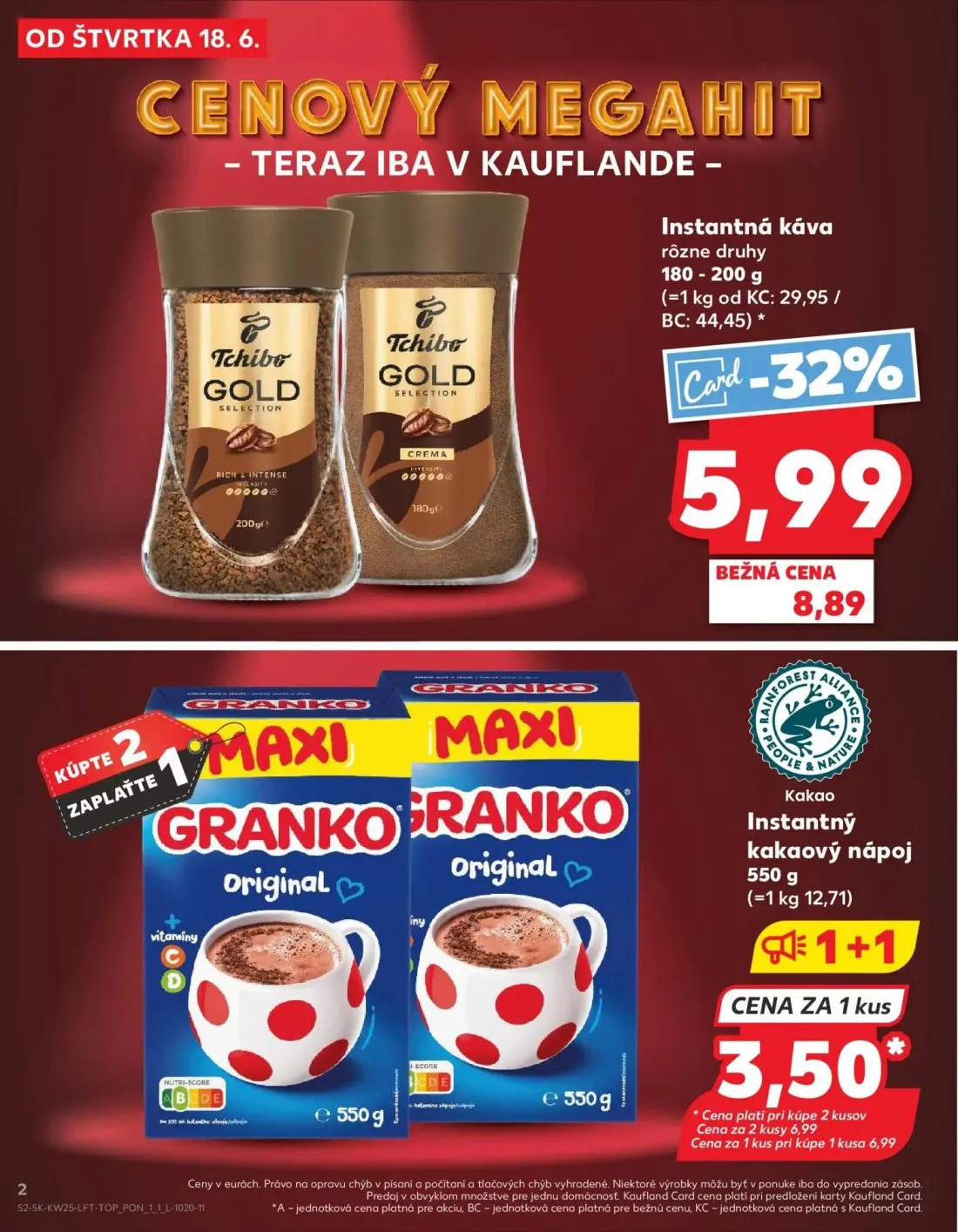 Kaufland leták, strana 2 z 84 — Instantná káva