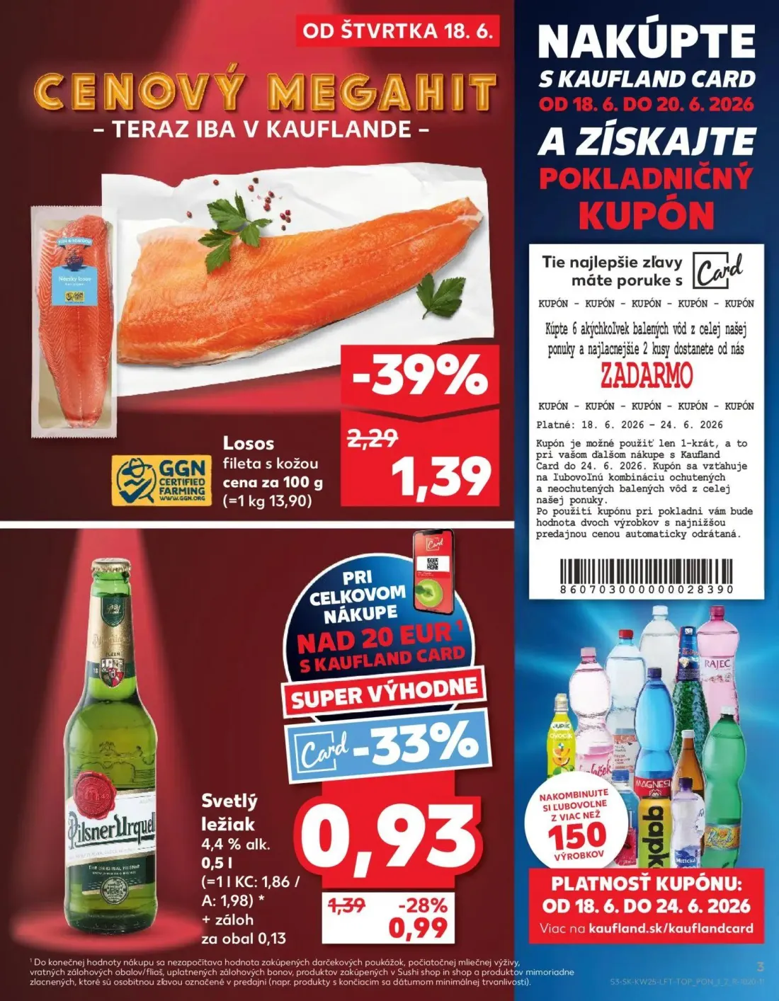 Kaufland leták, strana 3 z 84 — Pilsner Urquell Svetlý ležiak